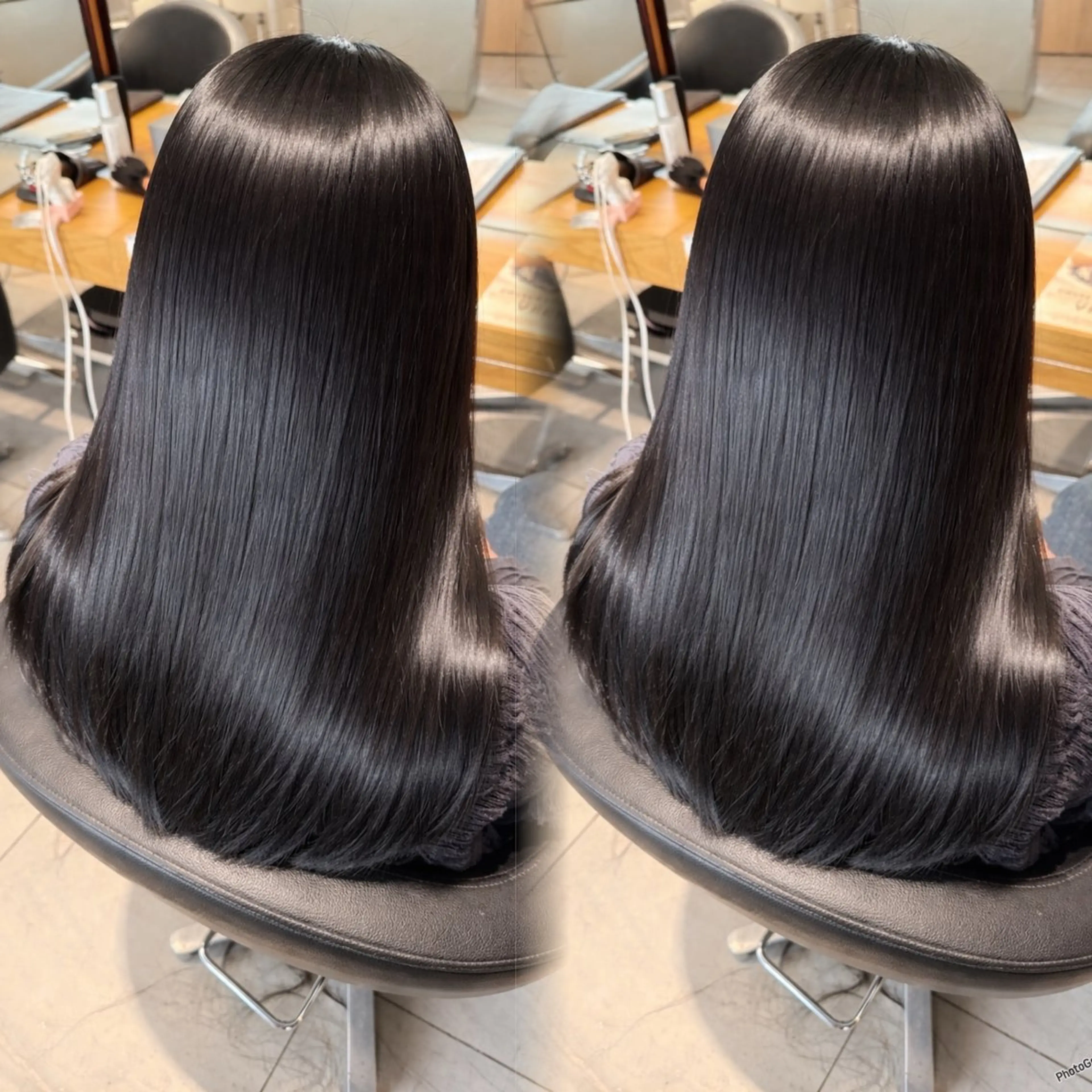 カット+高発色透明感カラーの写真