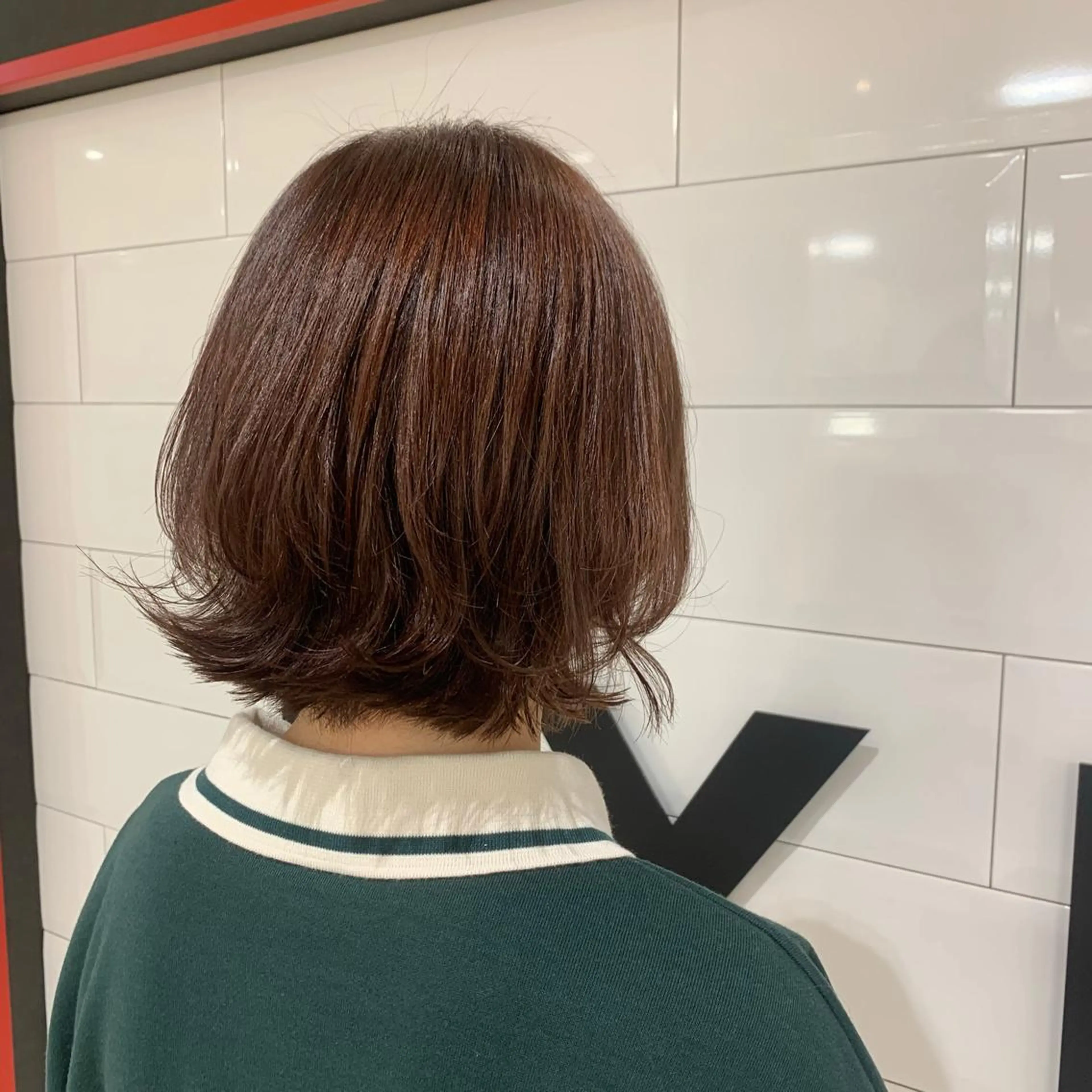 ショート カラー 艶髪/白髪ぼかし ヘッドスパ/大野結菜のヘアスタイル