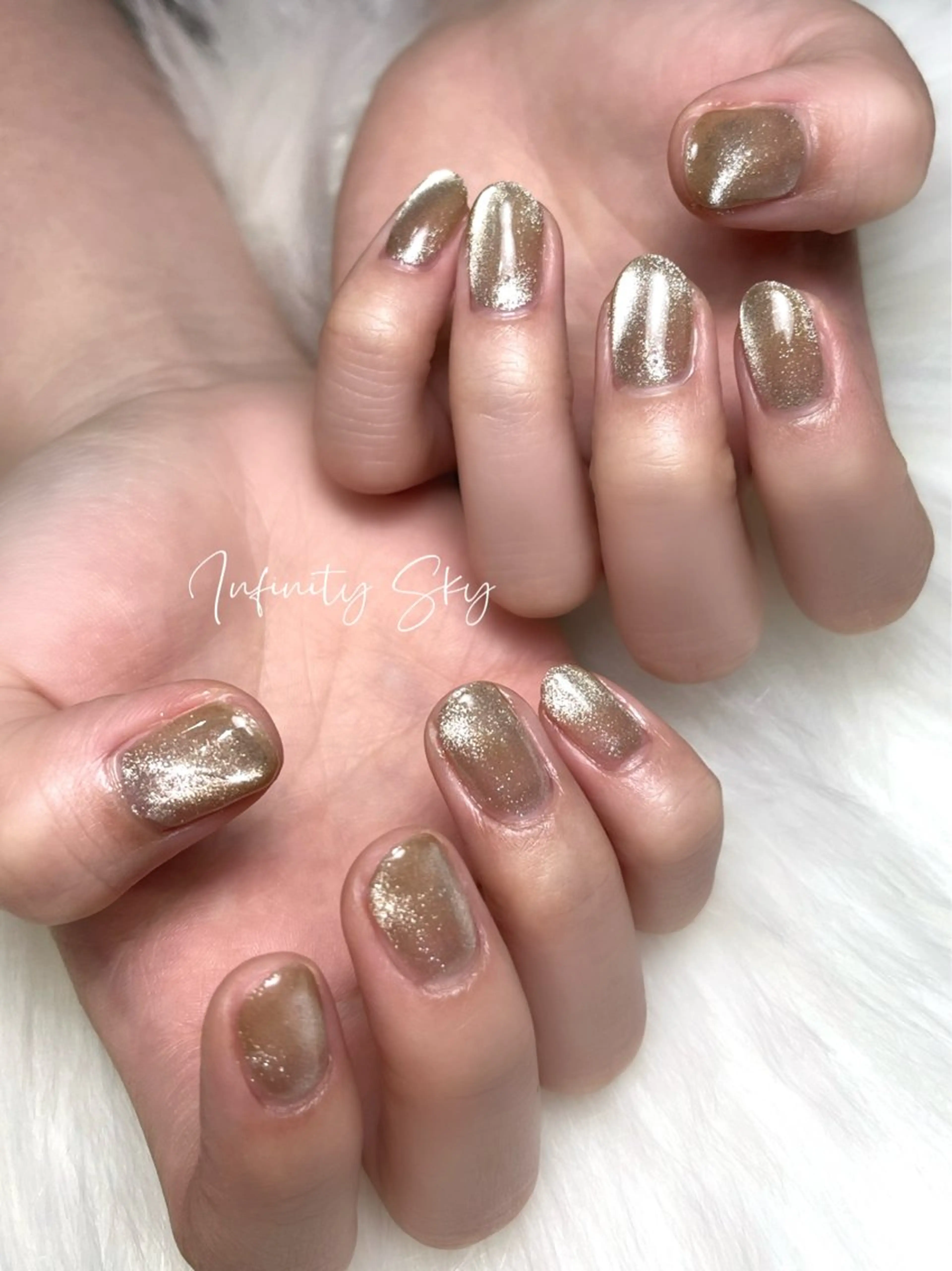 ネイル マグネットネイル infinity skyのネイルデザイン