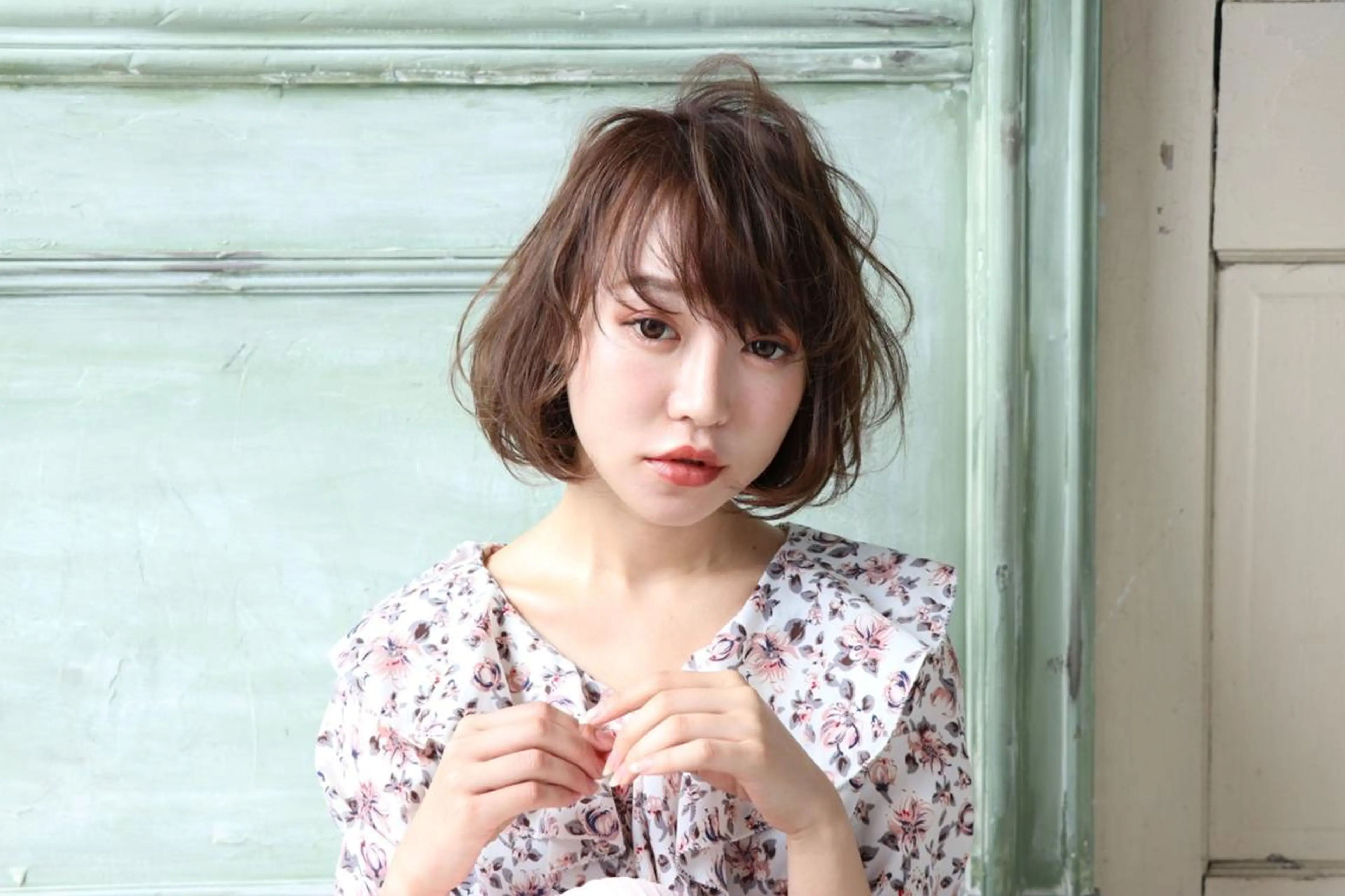 ミディアム due hair 京都駅前店 MILBON オージュア認定サロン【デューヘアー】所属・ハイトーンブリーチ 土坂　由志【京都】のヘアスタイル