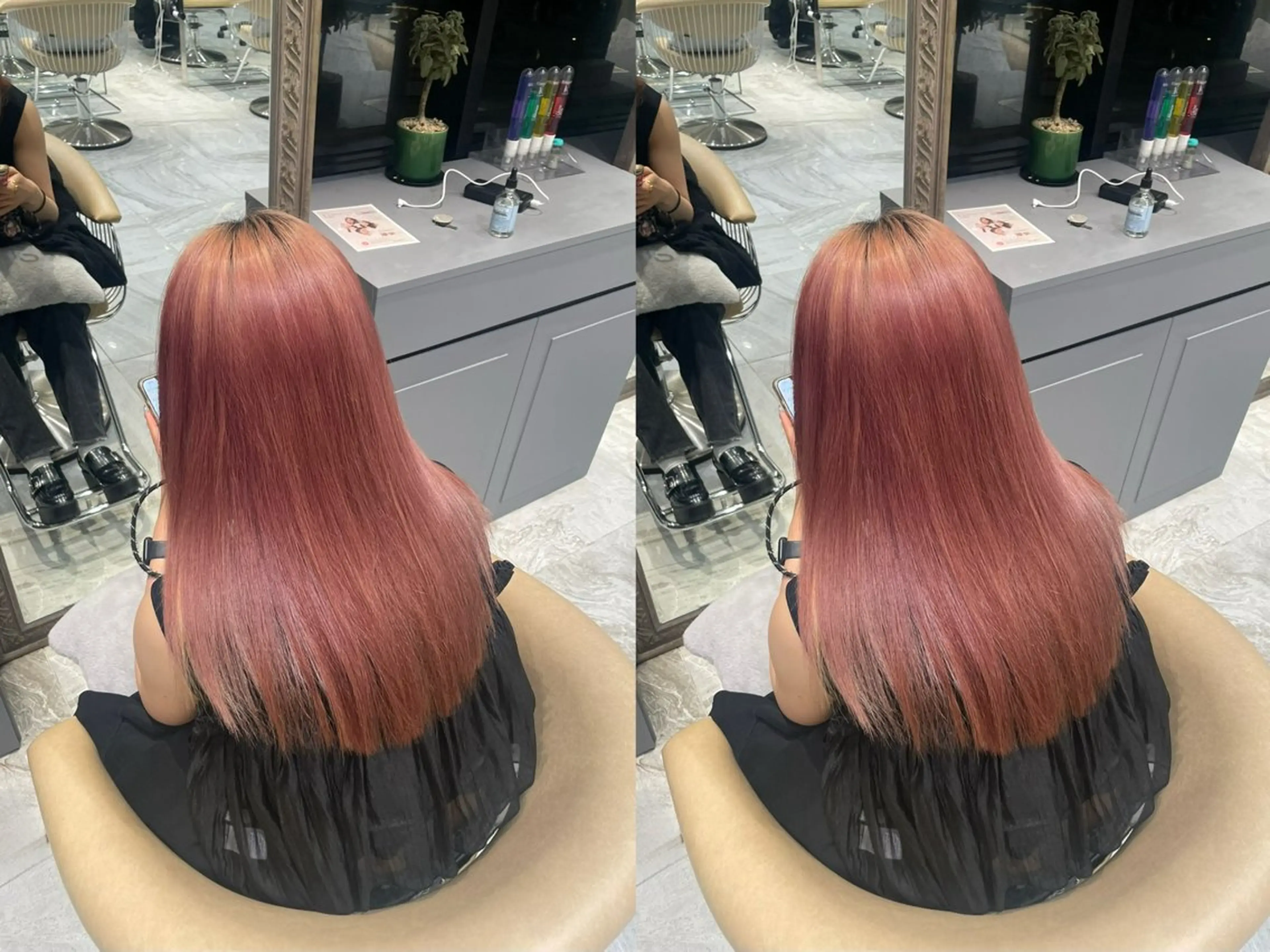 ゆらんちょ/ブリーチ 無w/縮毛矯正/暖色のヘアスタイル