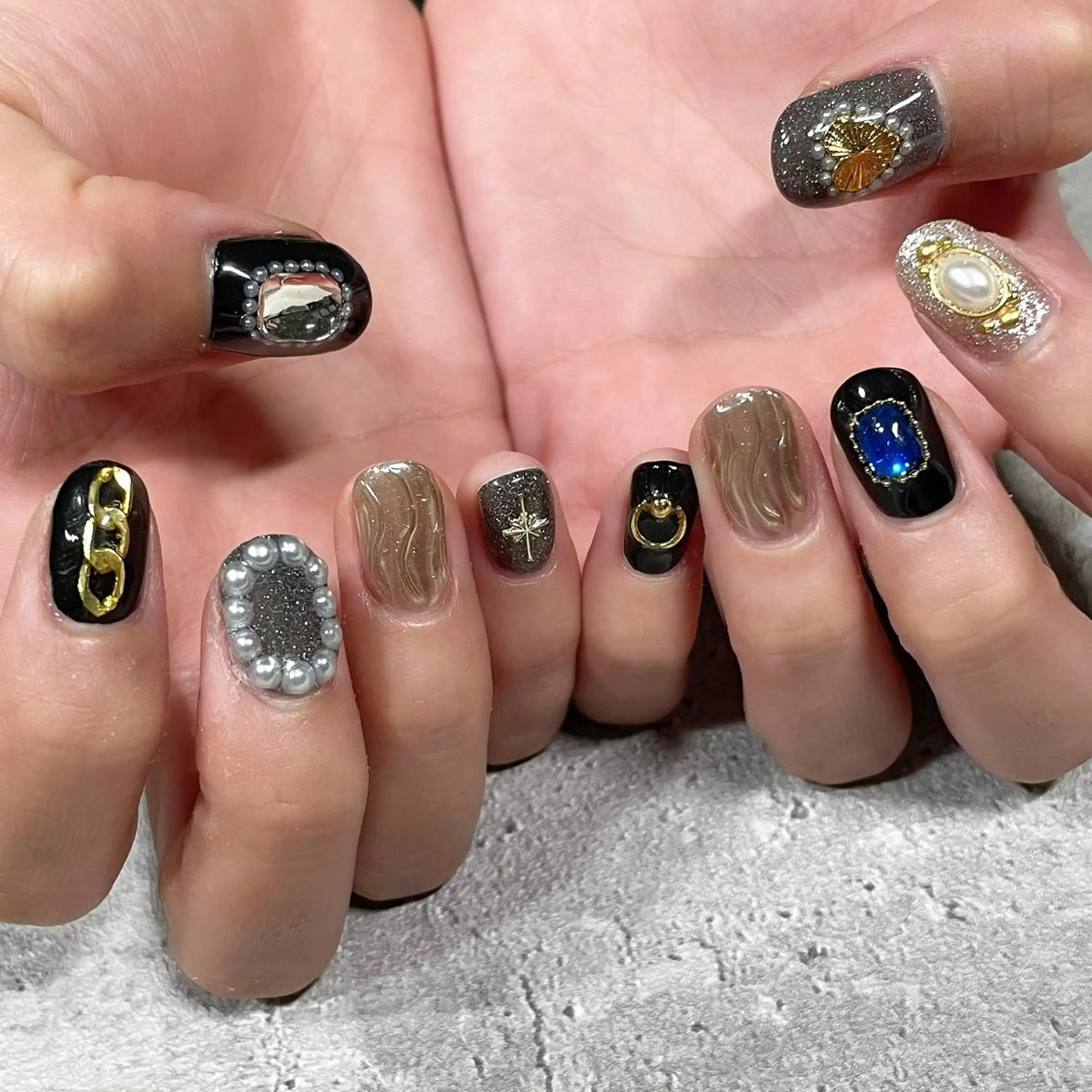 ネイル ジェルネイル 東 千夏のネイルデザイン