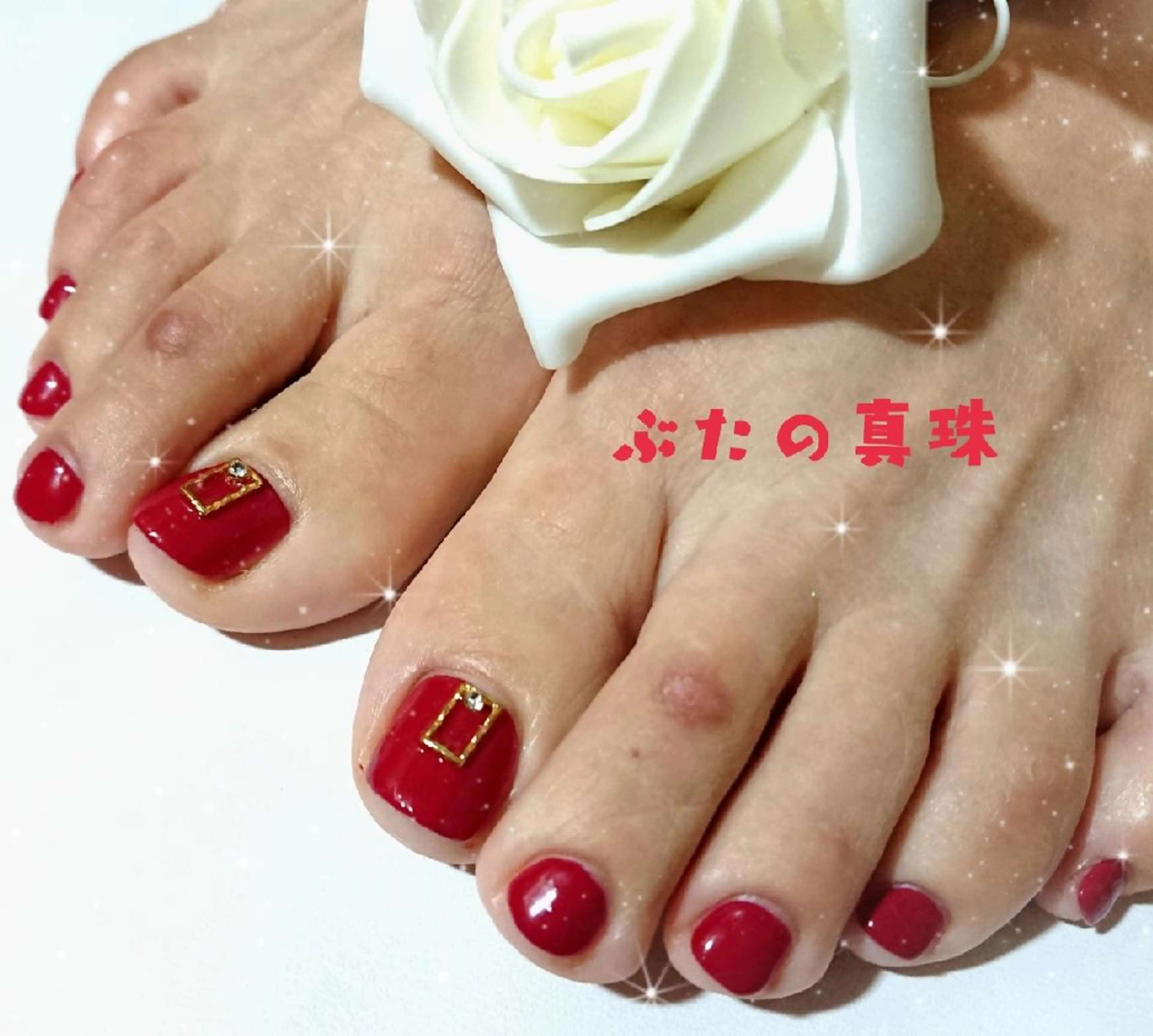 ネイル フットネイル フットネイル 林 珠里のネイルデザイン