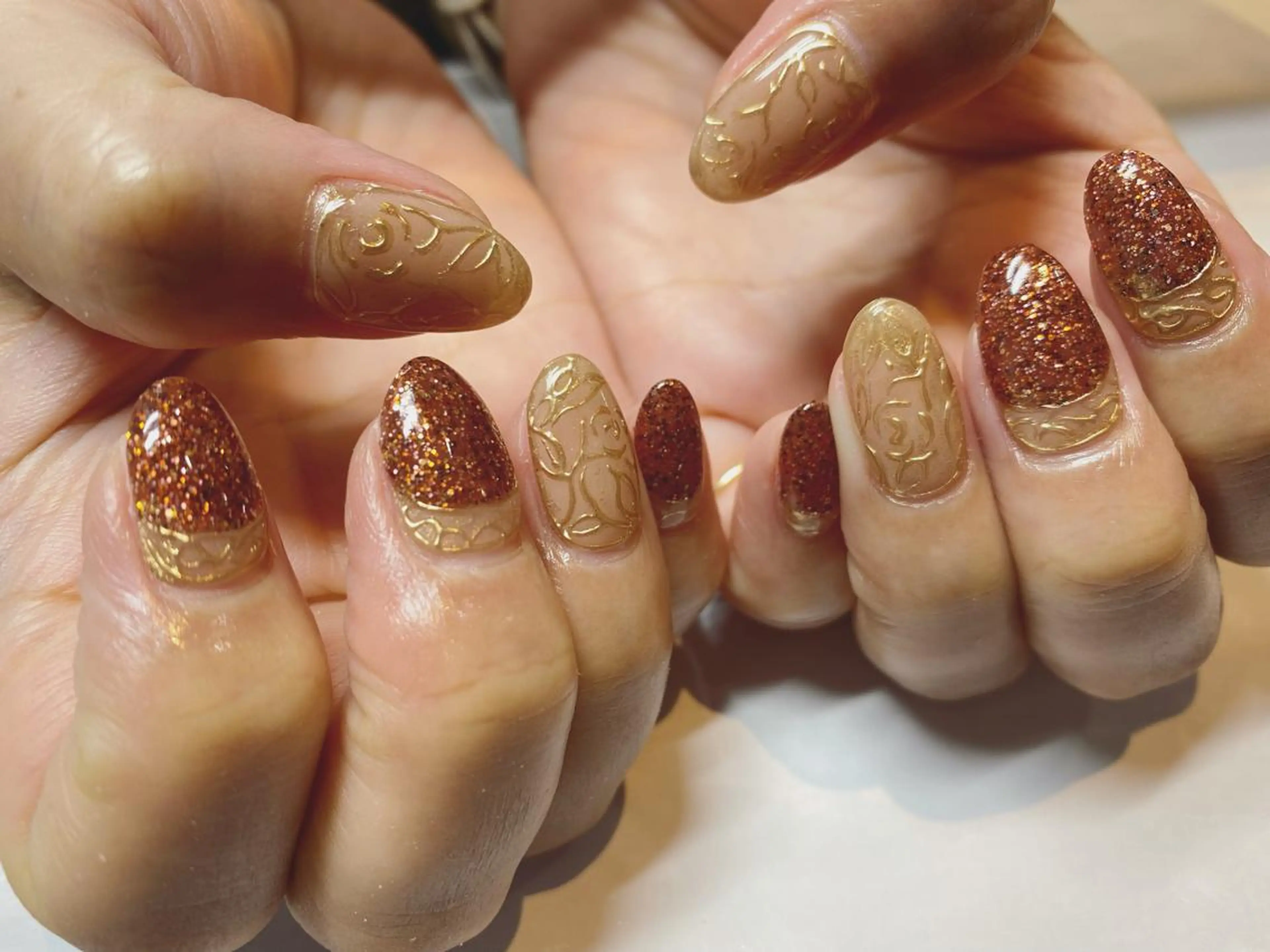 ネイル アートネイル ミラーネイル ハンドネイル nailist nanaのネイルデザイン