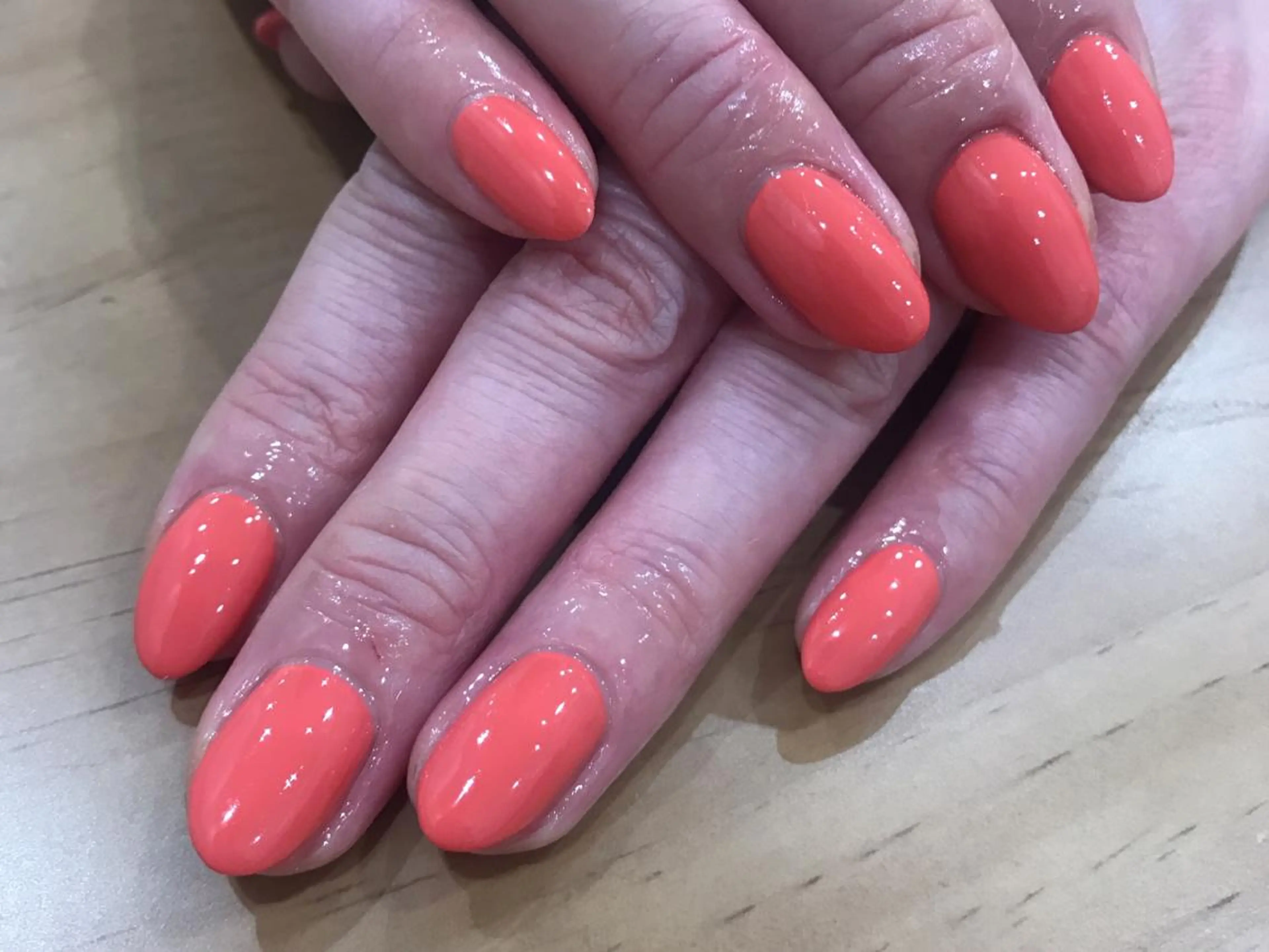 ネイル ワンカラーネイル オレンジ ハンドネイル 中川 愛理のその他イメージ