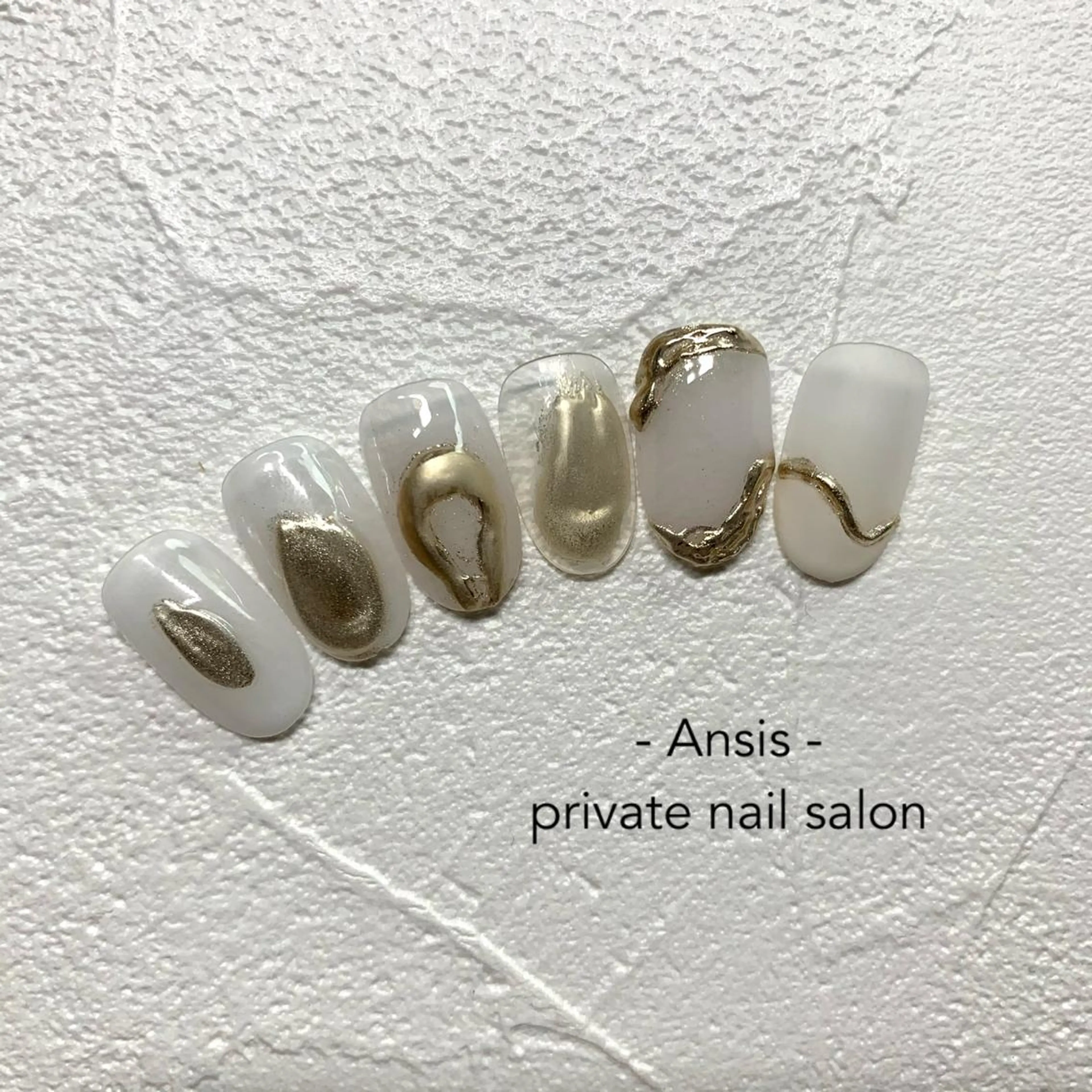 ネイル ホワイト na kaのネイルデザイン