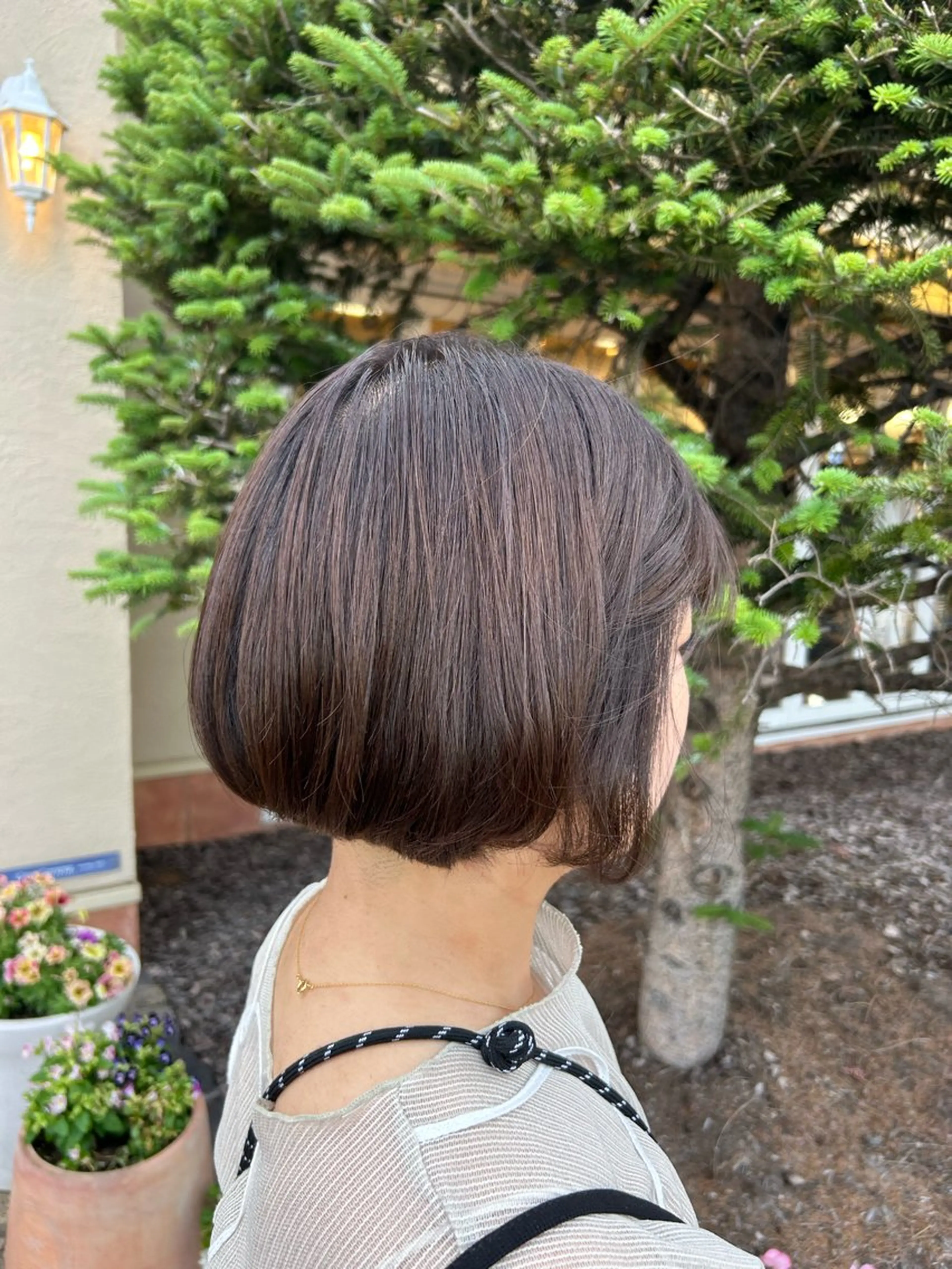 ミディアム ボブ カット ヘアカラー 西田 早輝子🍊のヘアスタイル