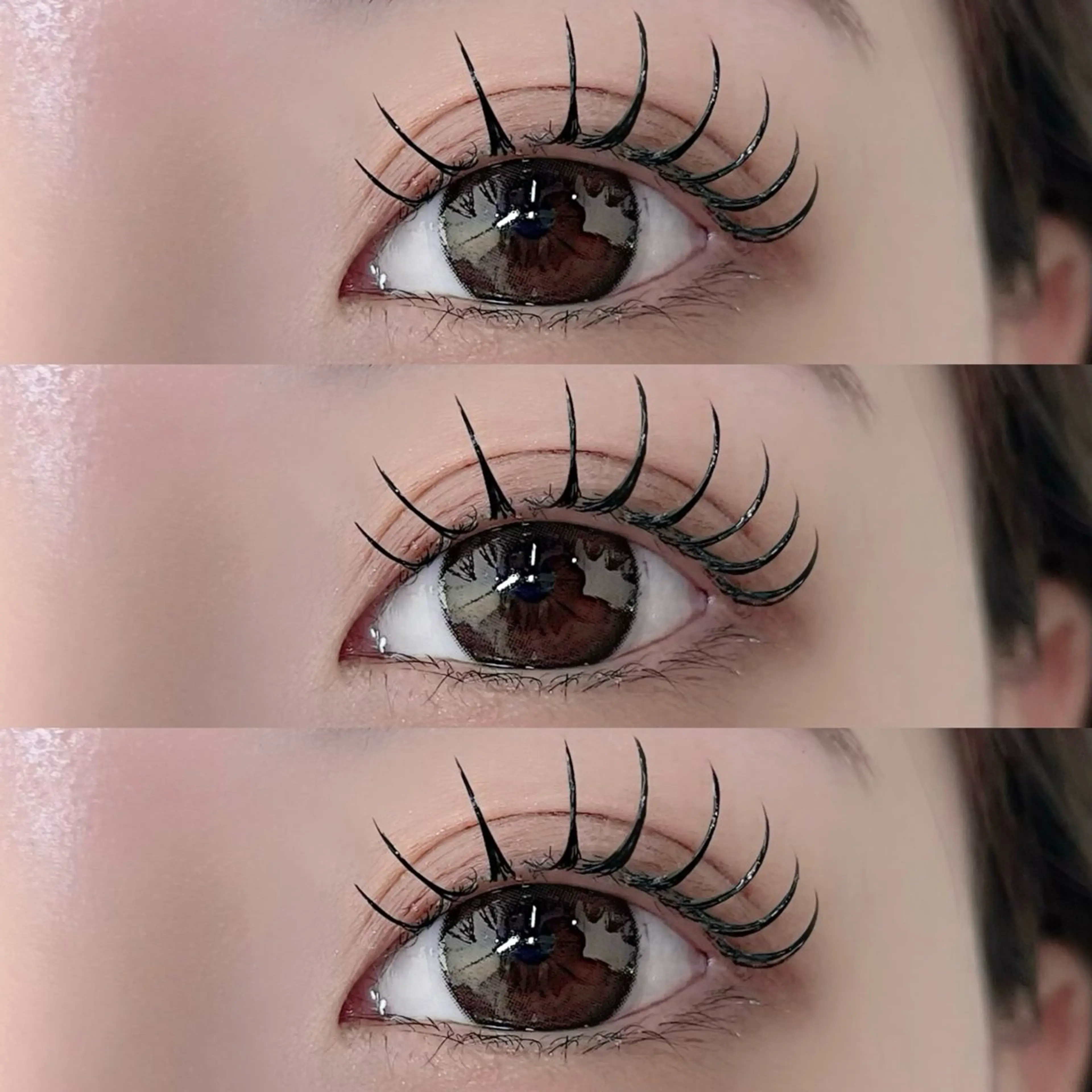 ⭐️【マツエク】韓国束感フラットラッシュ100本の写真