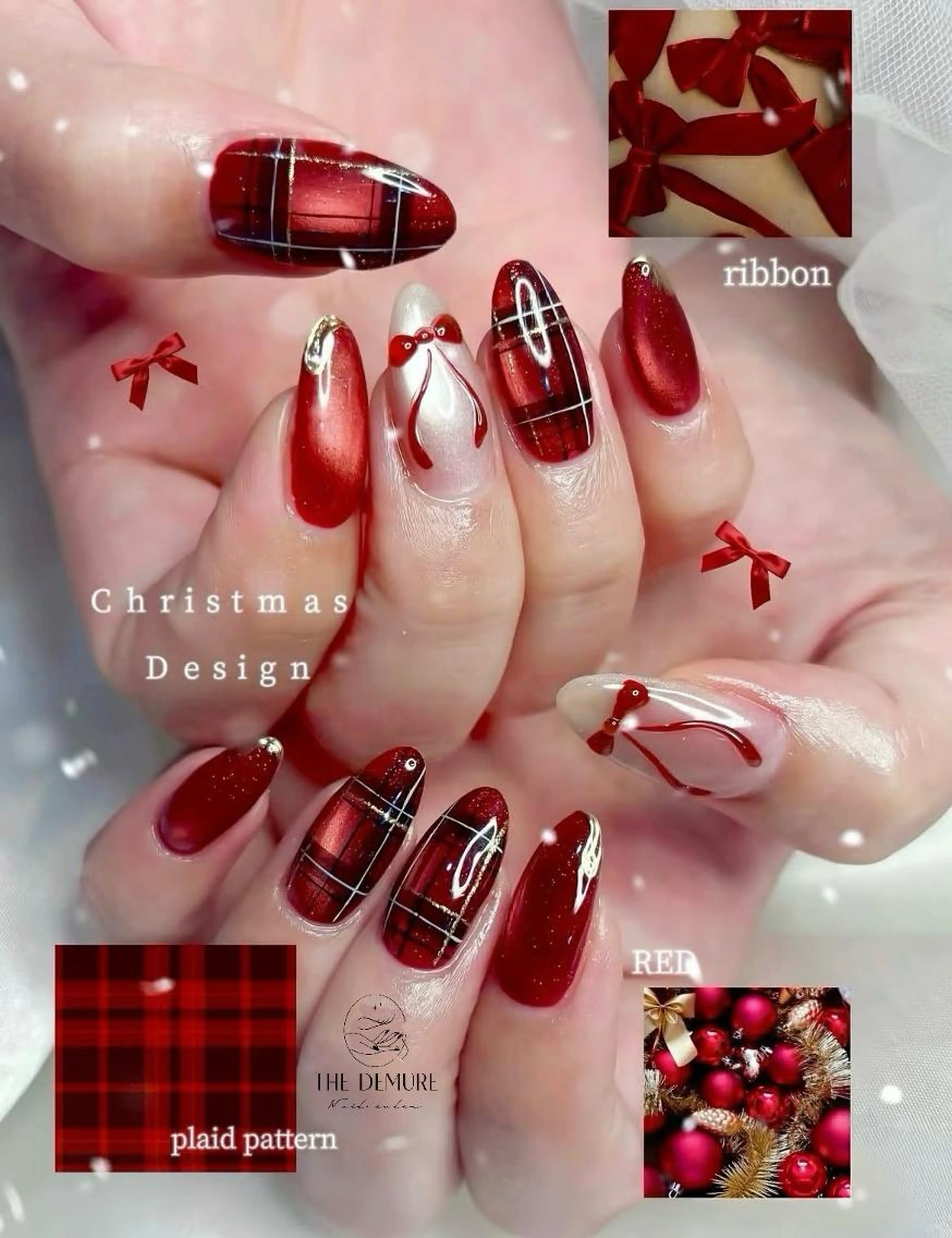 🌸【年末限定】超可愛いクリスマス🎄🤶&新年限定デザイン店内イメージ写真選択いただきます【🌸の写真