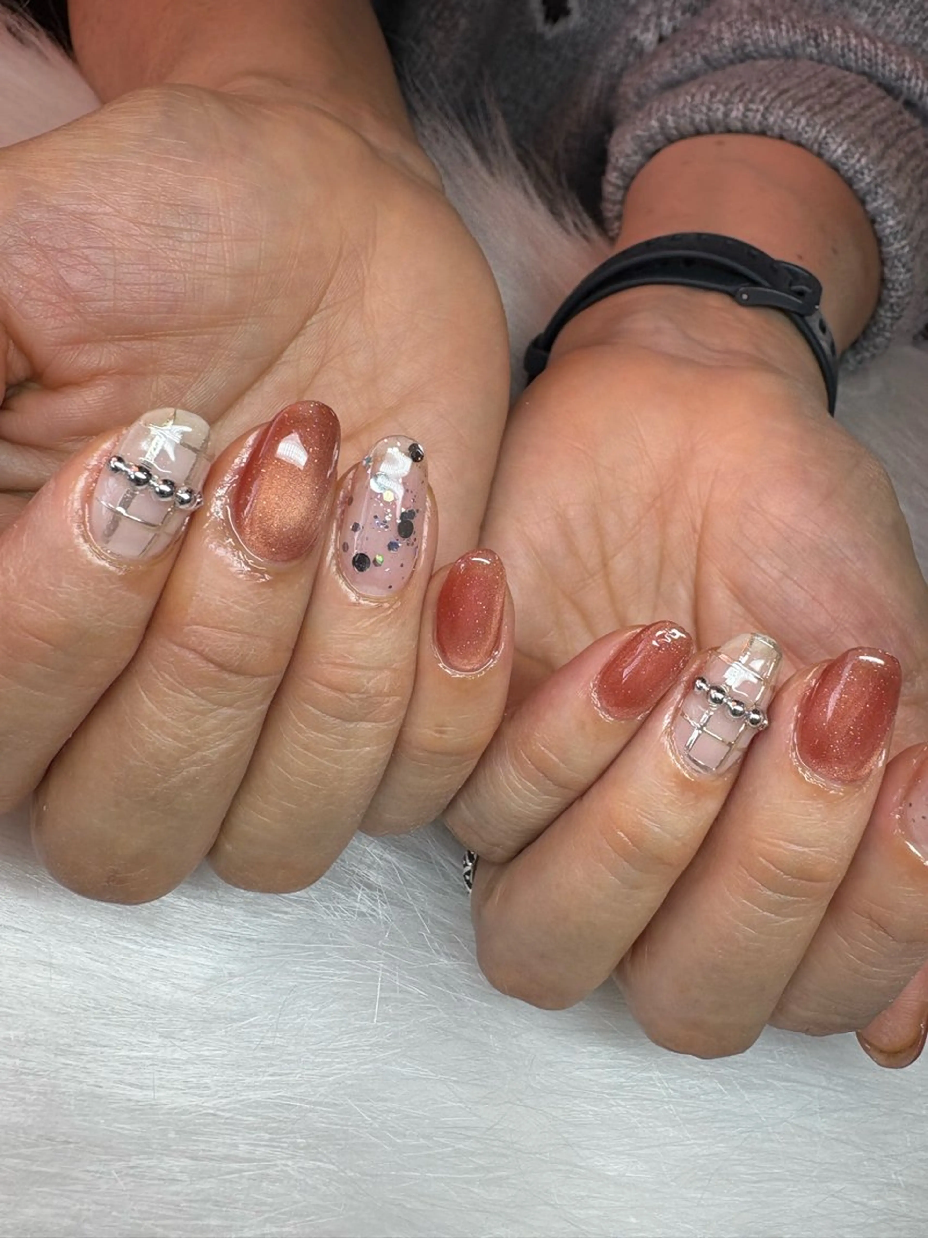 ネイル マグネットネイル ハンドネイル MAAPISNAIL所属・鬼澤 真凜のネイルデザイン