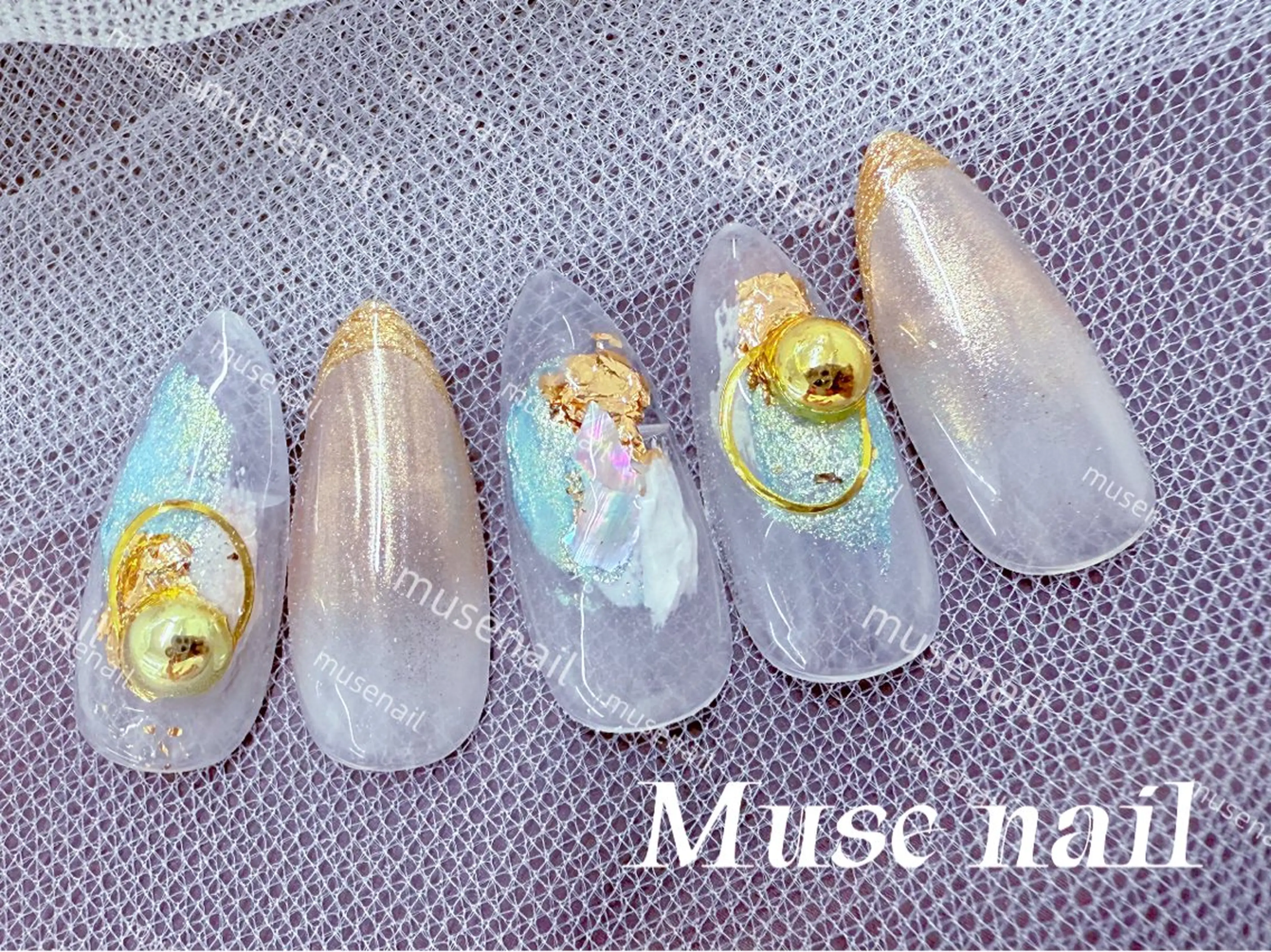ネイル フットネイル ジェルネイル 韓国ネイル マグネットネイル ミラーネイル muse nailのネイルデザイン
