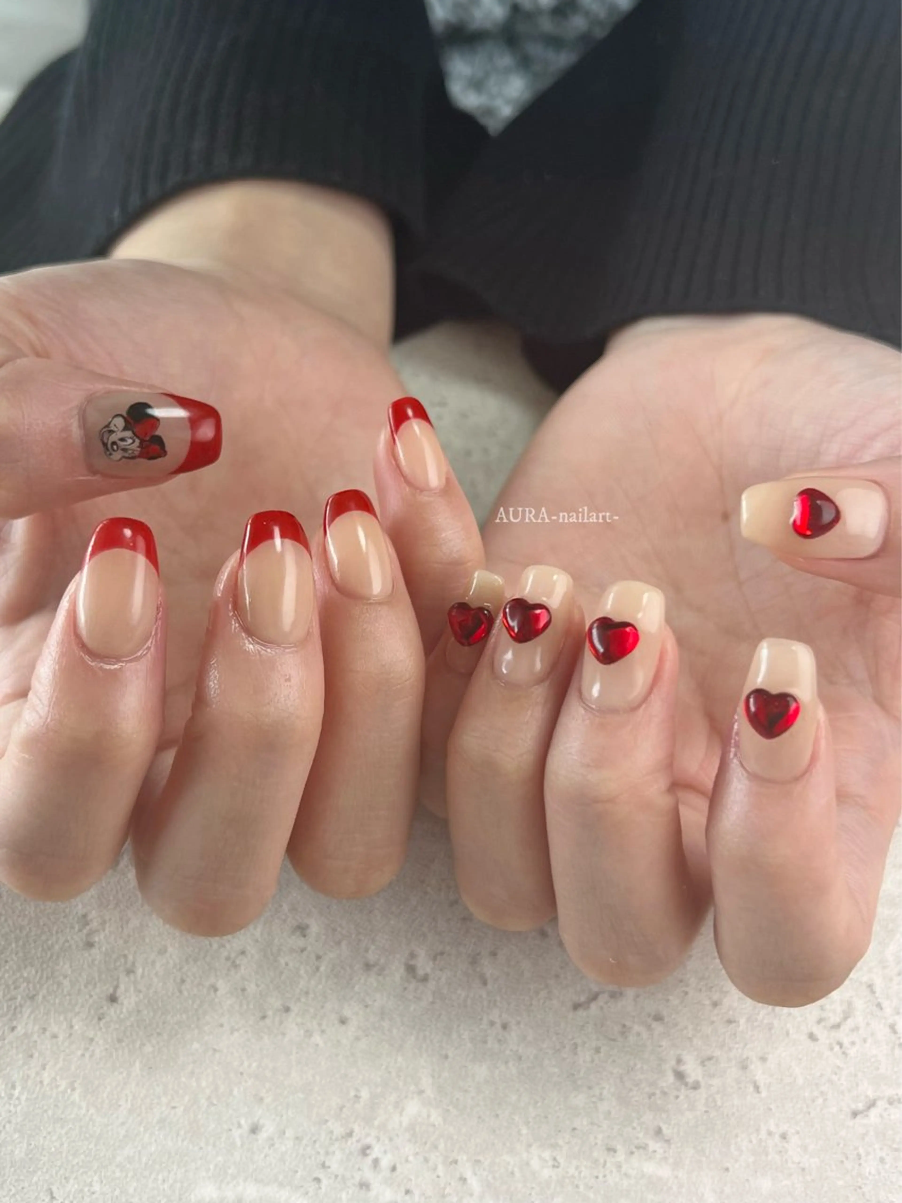 ネイル ハンドネイル AURA nailartのネイルデザイン