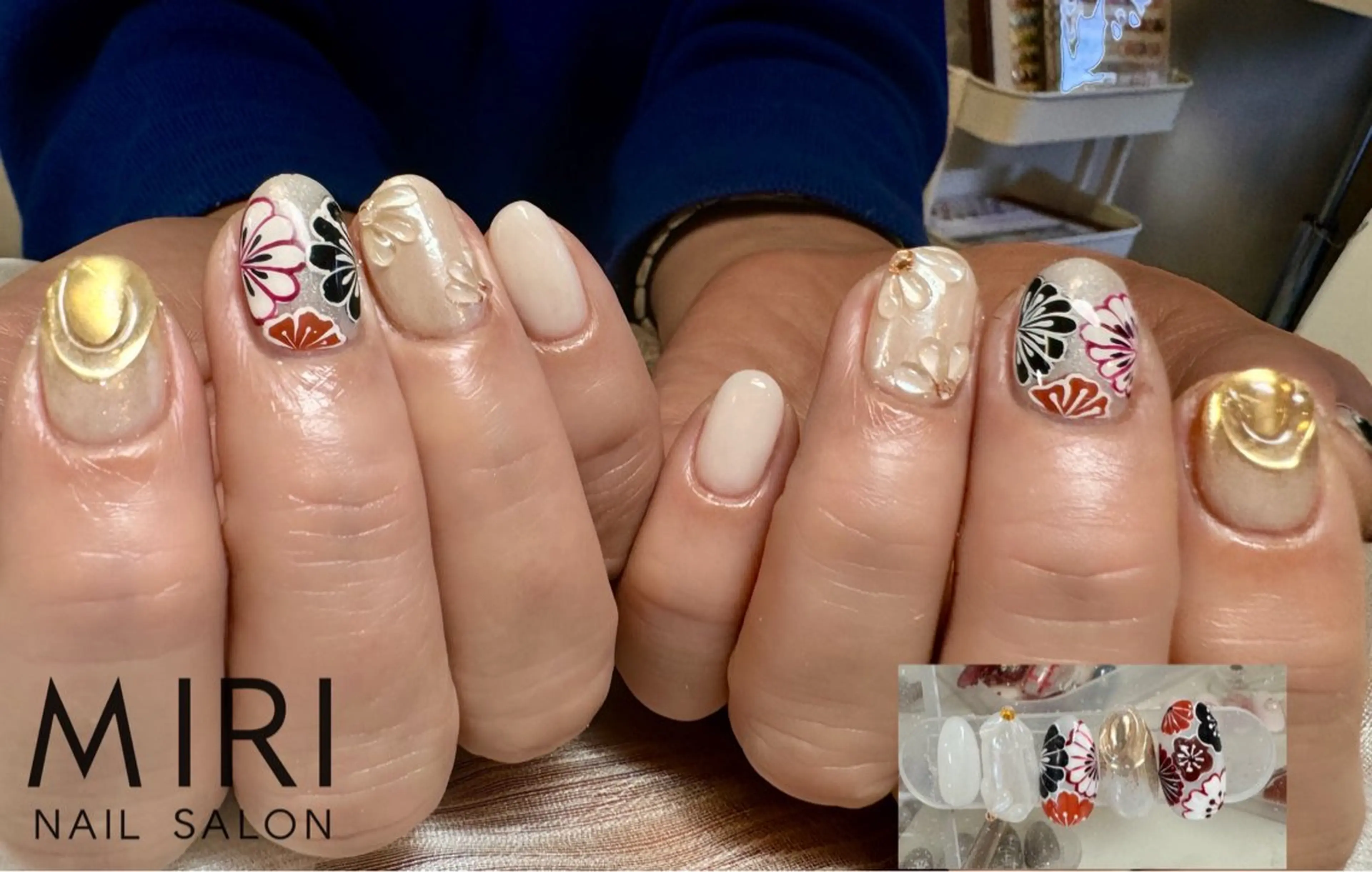 ネイル 成人式 ハンドネイル Miri nail salonのネイルデザイン
