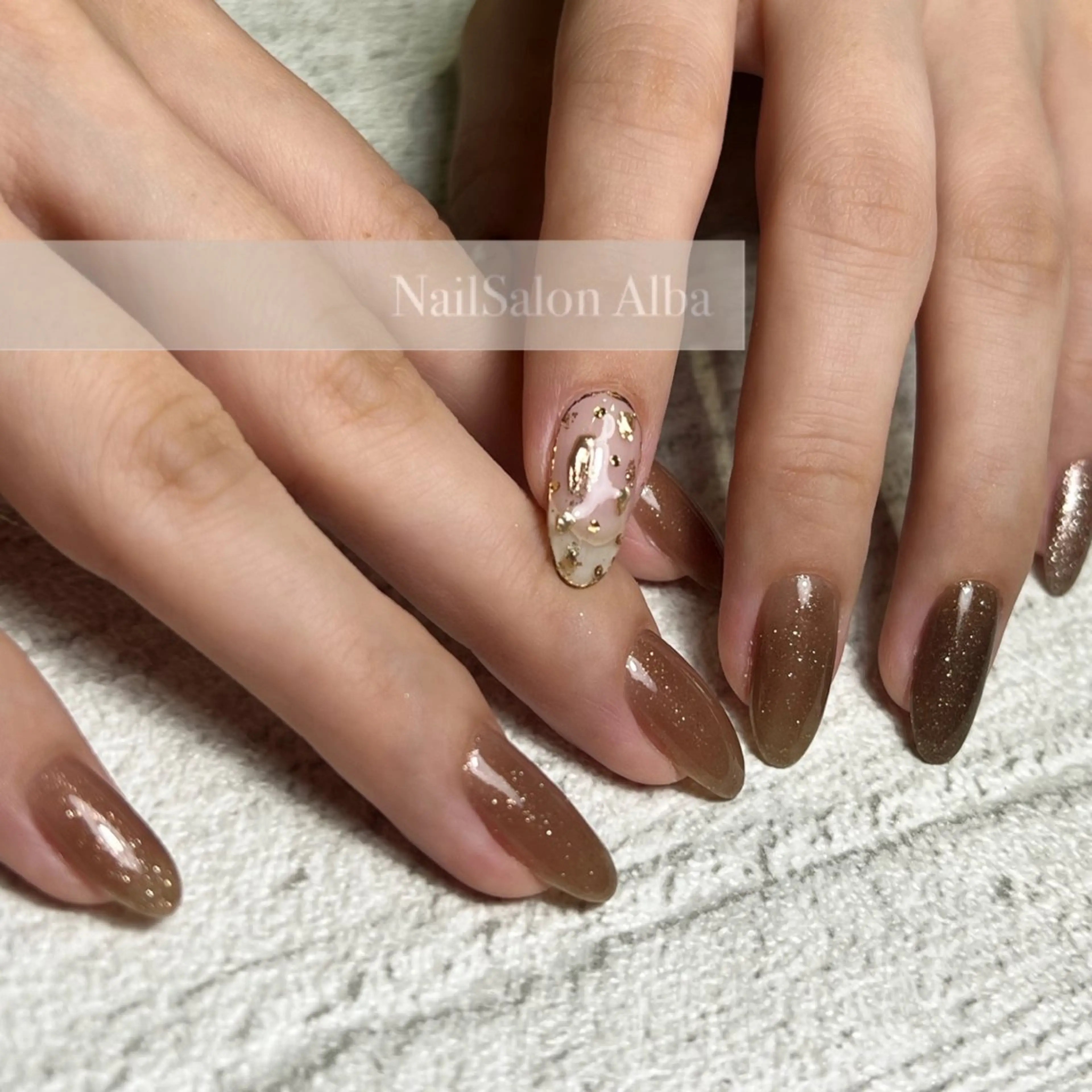 ネイル ハンドネイル NailSalon Alba所属・Alba ASAMIのネイルデザイン