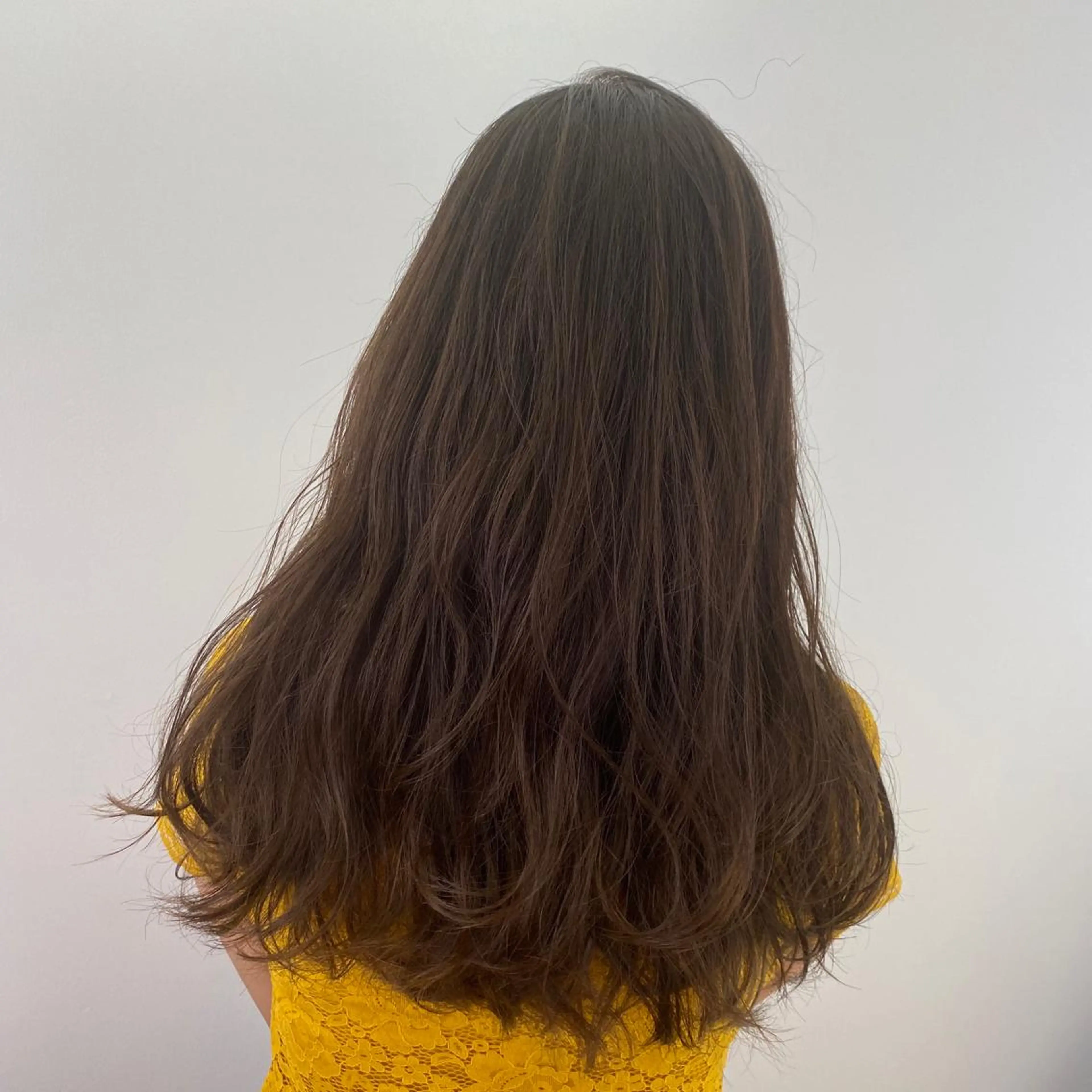 セミロング カラー ブラウンカラー カット ヘアカラー salowin梅田茶屋町suite所属・ハイトーンヘア/ 島崎　タクミのヘアスタイル