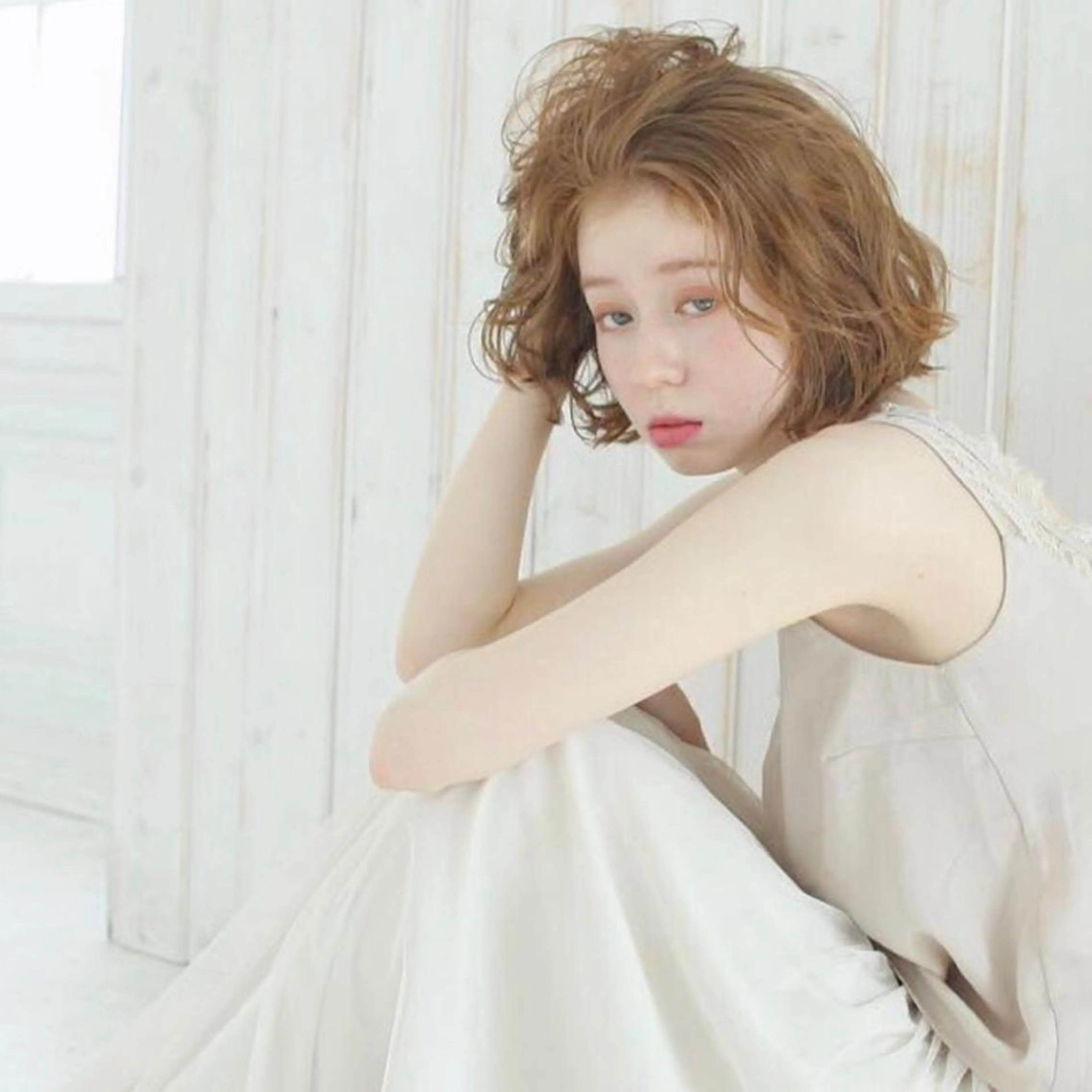 セミロング アッシュ 外国人風カラー 髪質改善🫧ベージュ 椙山 響のヘアスタイル