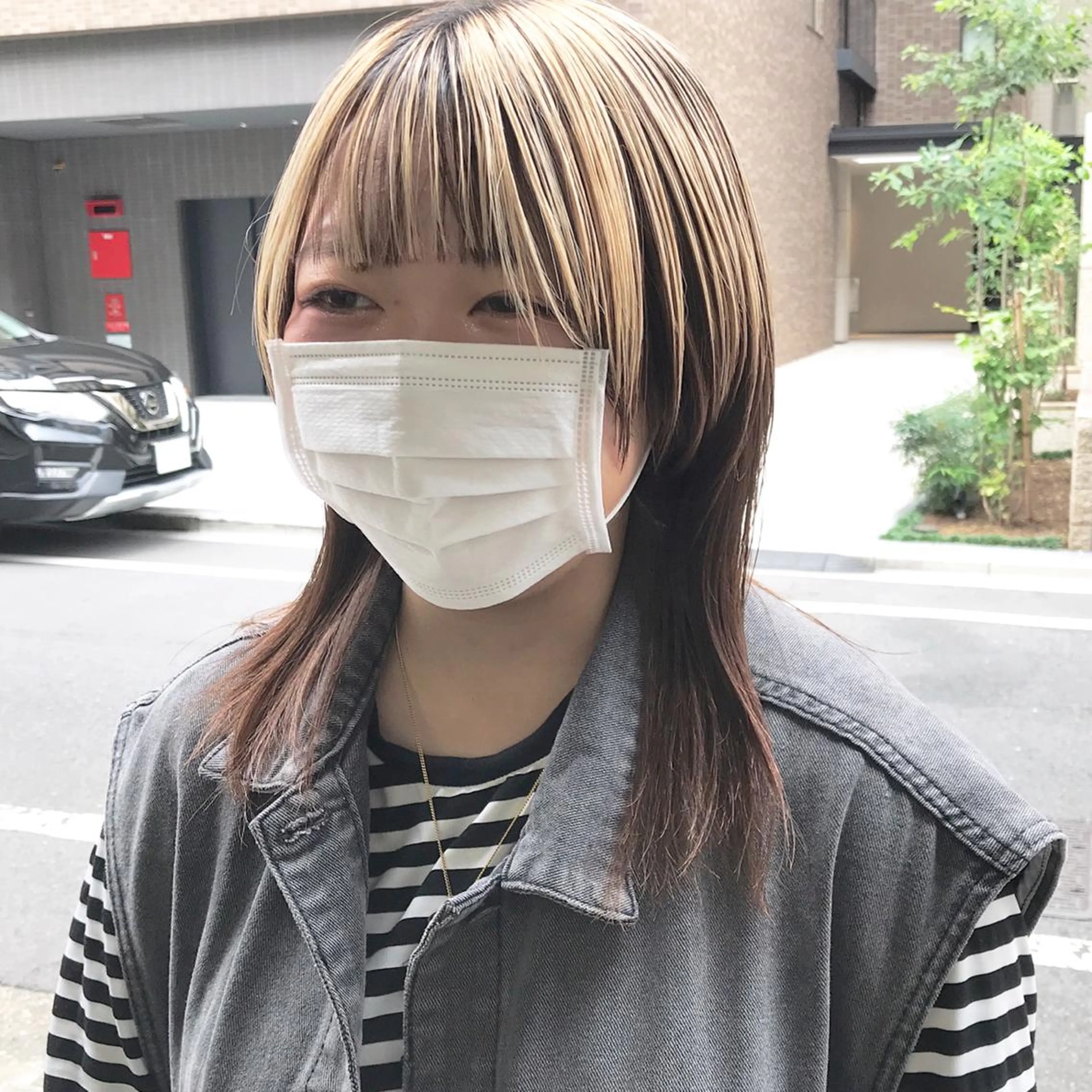 ミディアム カラー デザインカラー ウルフカット カット ヘアカラー トリートメント ヘアセット ✂︎ウルフ・ショート ✂︎MIKUNIのヘアスタイル