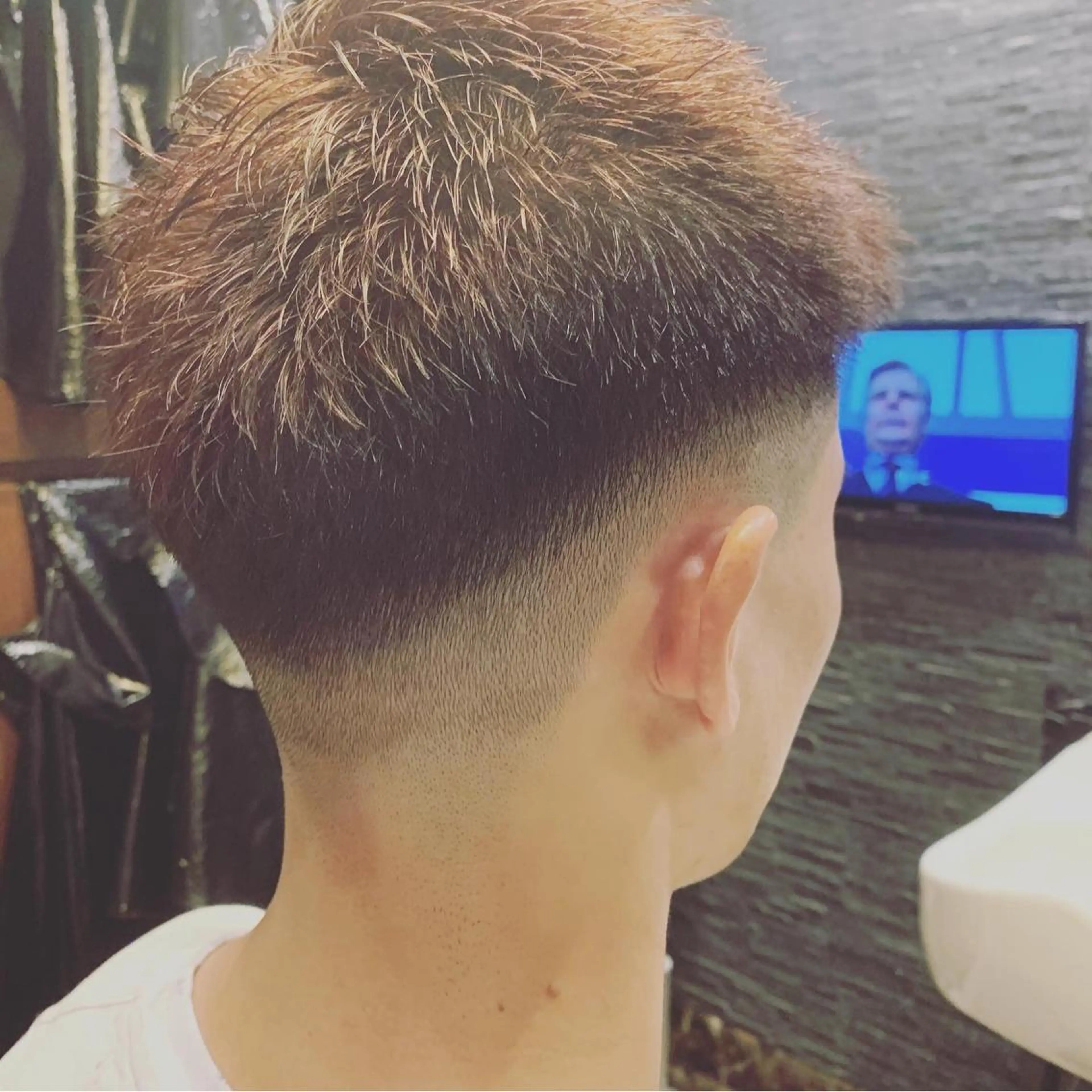 ショート カラー メンズ ヒロ銀座 バーバーショップ神楽坂所属・ひらお あおとのヘアスタイル