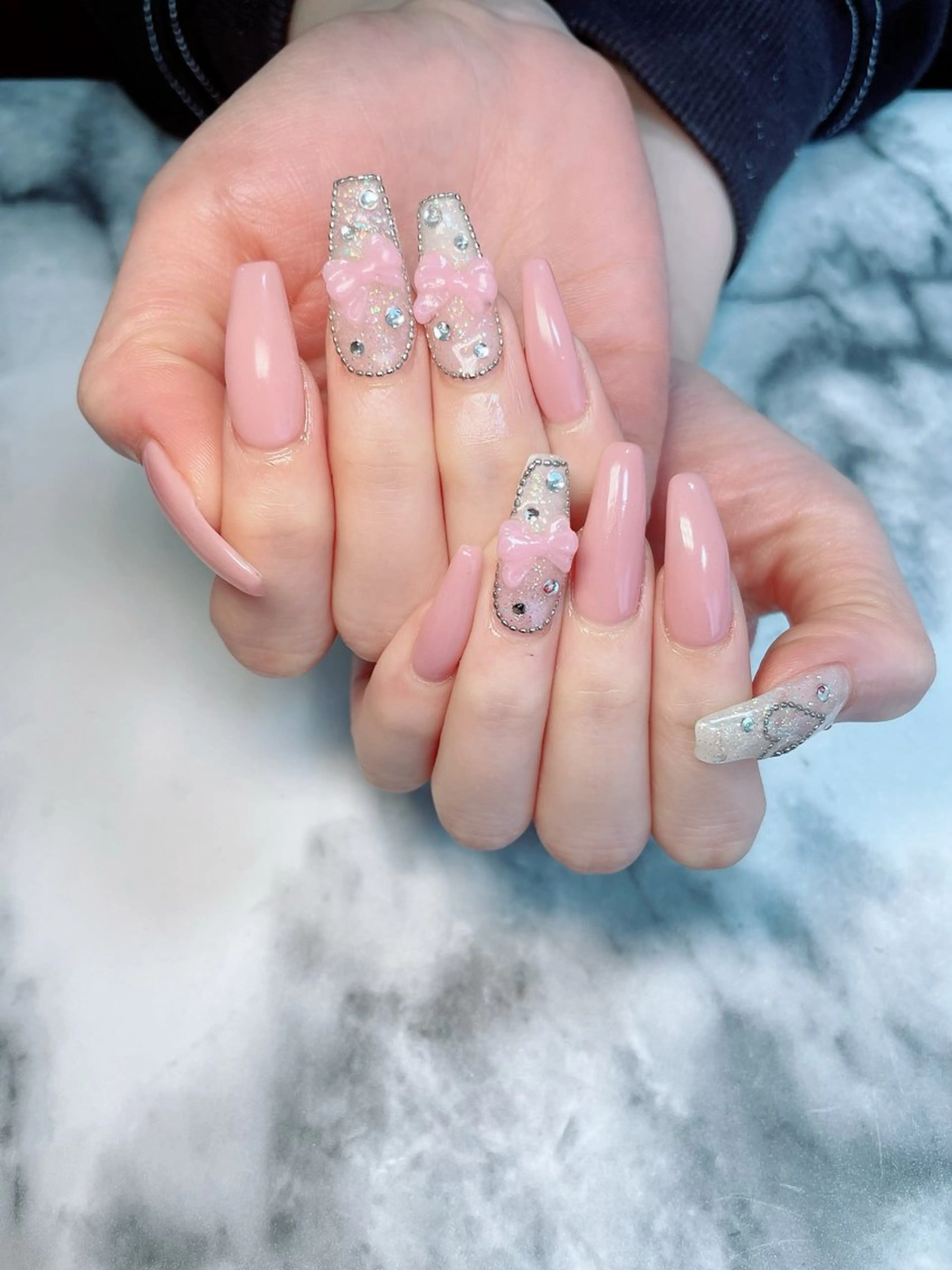 ネイル ロングネイル ハンドネイル salon de belnetta所属・kayo 💅のネイルデザイン