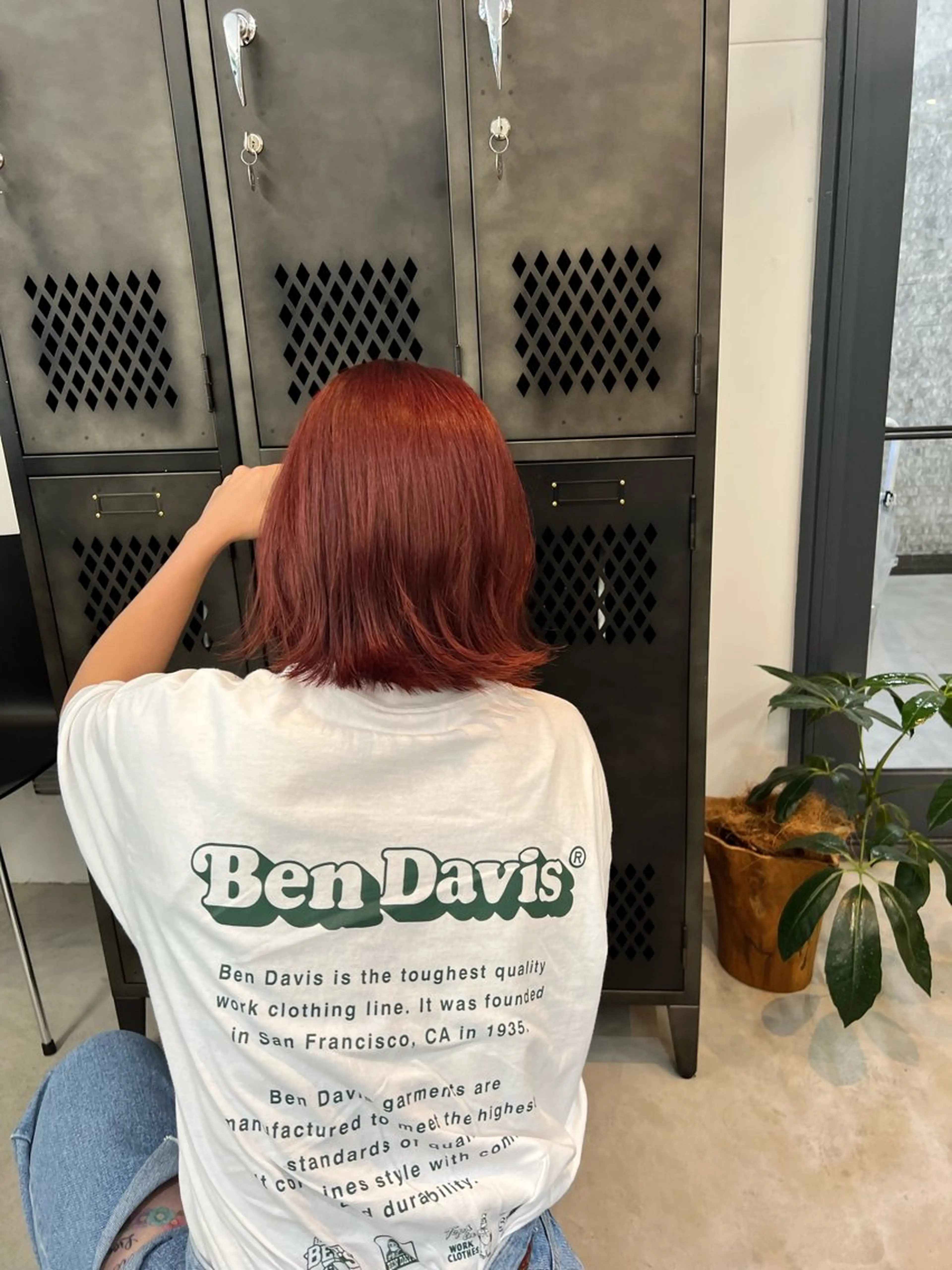 ミディアム カット ヘアカラー トリートメント INORI /フェイスレイヤーのヘアスタイル