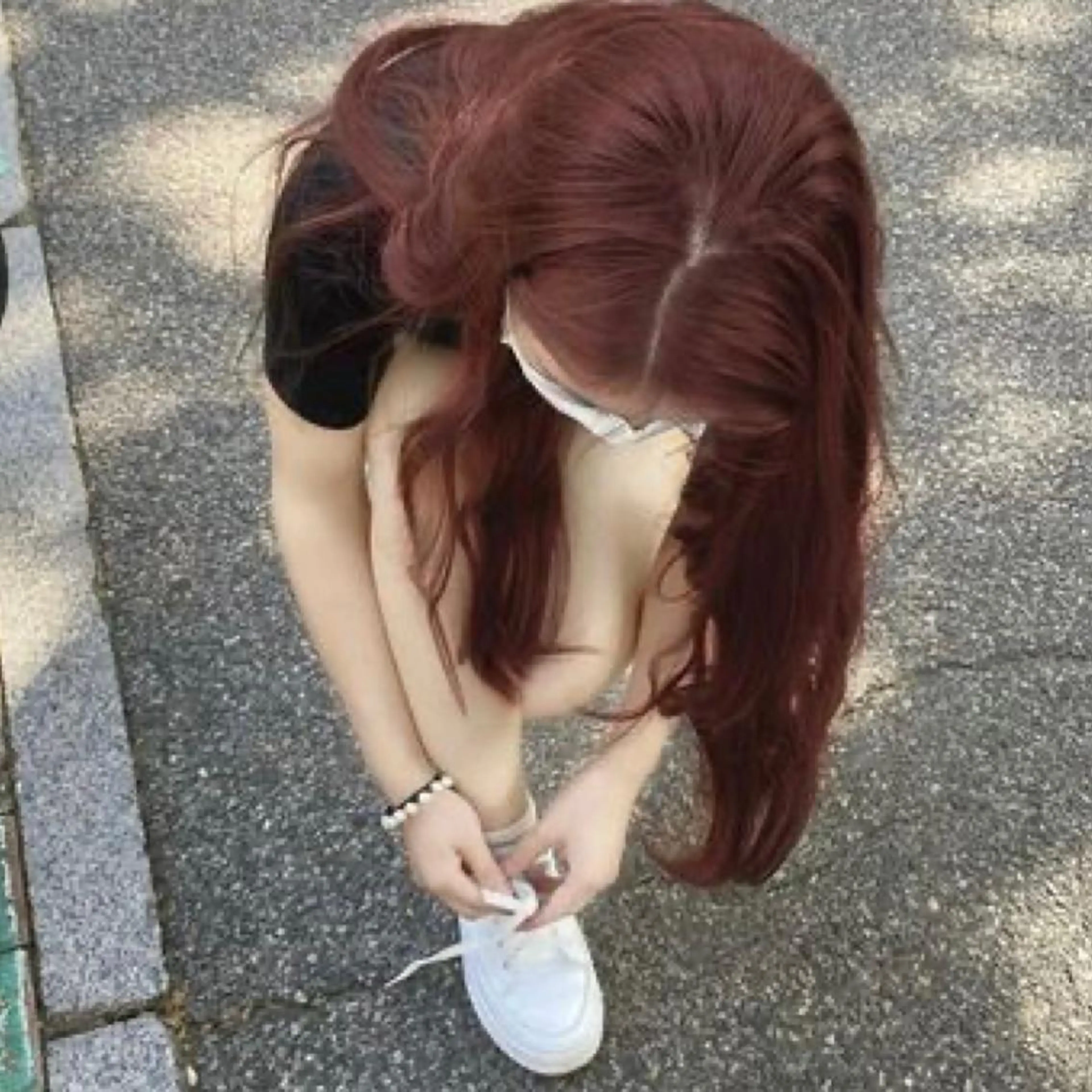 ロング カラー ハイトーンカラー 優海のヘアスタイル