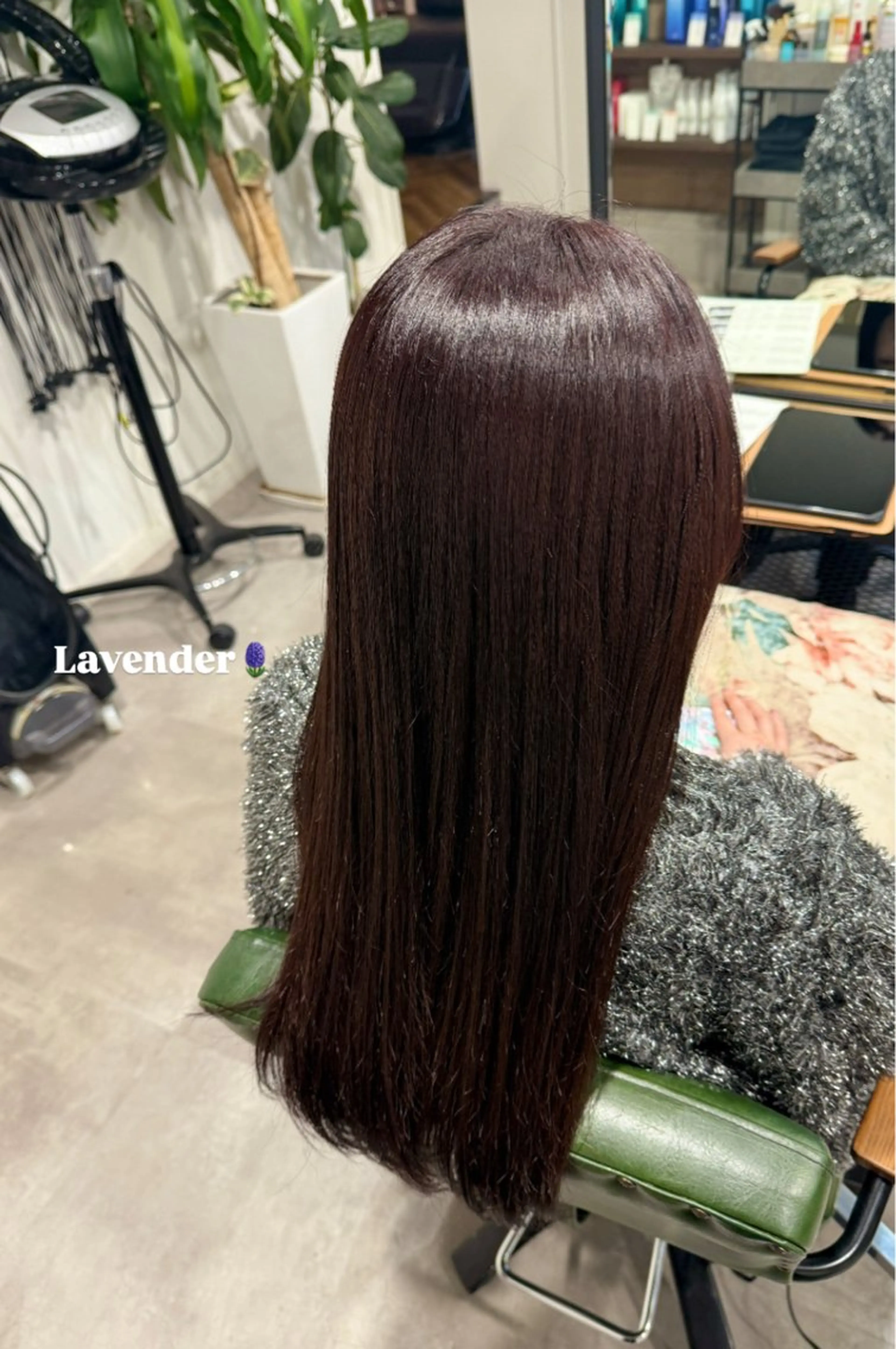 ロング ヘアカラー オリーブ🫒レイヤー /平尾/りの‎🤍のヘアスタイル