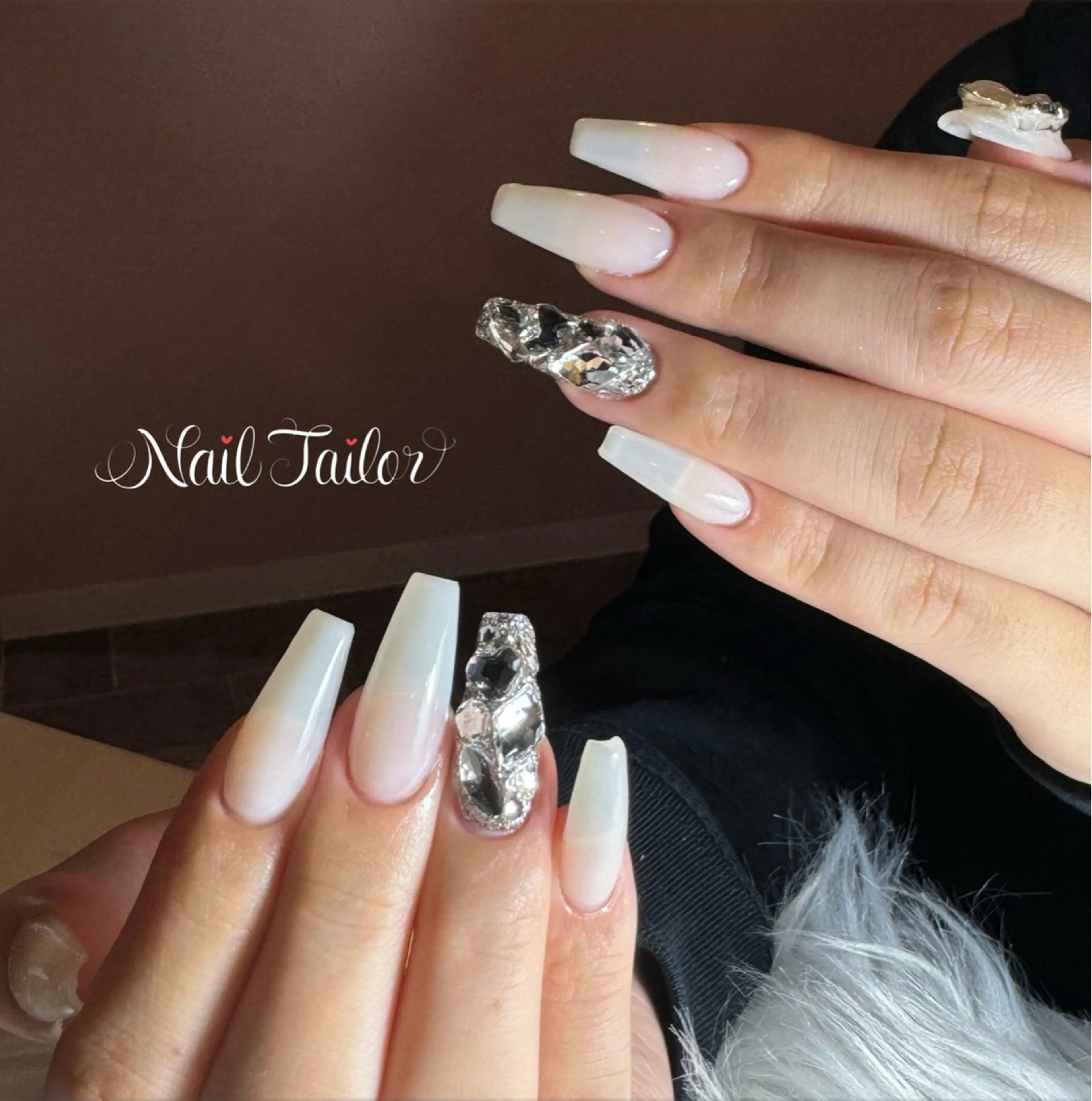 ネイル 長さ出し ロングネイル ワンカラーネイル スカルプネイル ホワイト 〜Nail Tailor〜　ネイルテイラー所属・NailTailor ネイルテイラーのネイルデザイン