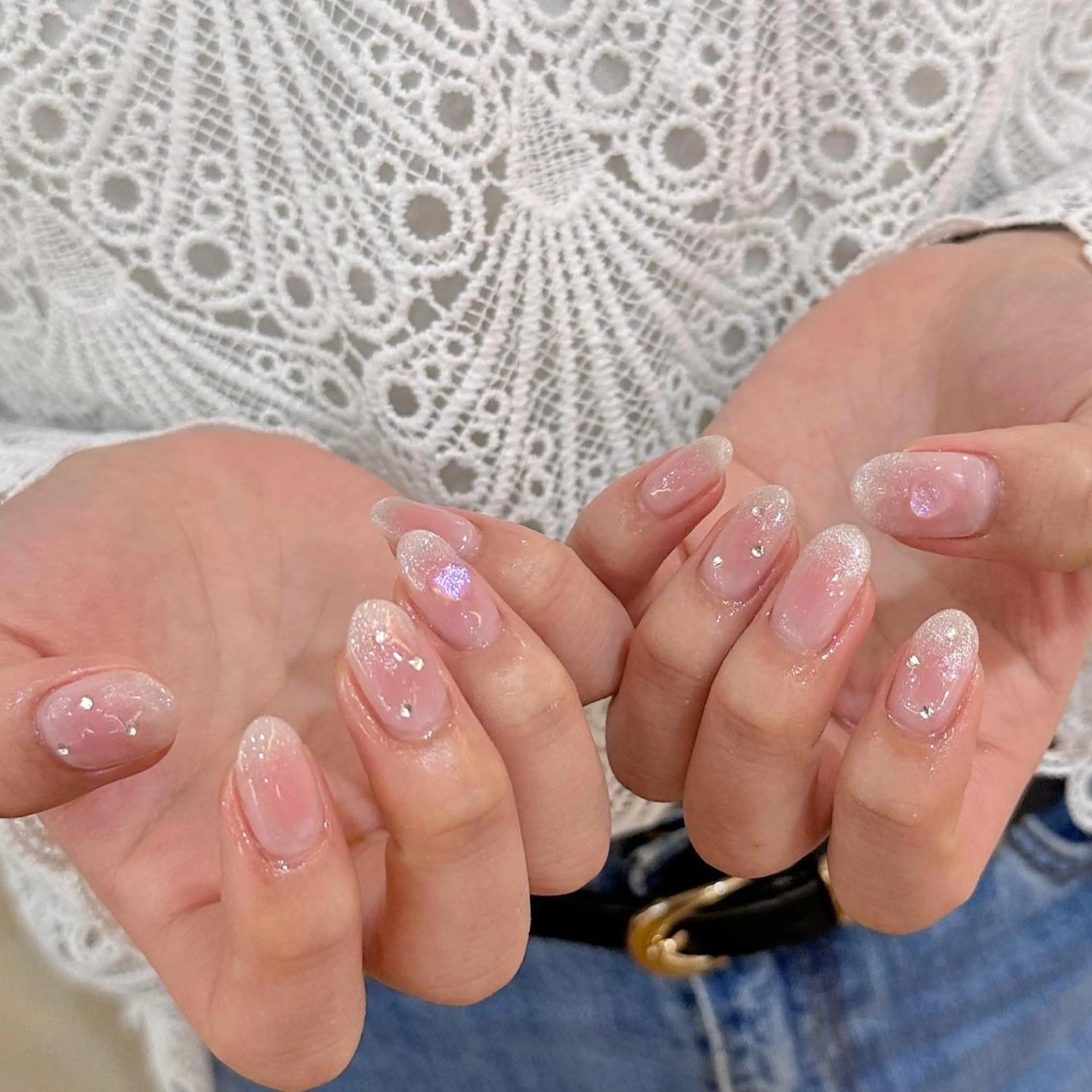 ネイル 𝕄𝕚𝕪𝕦🤍 自由が丘⌇パラジェルのネイルデザイン