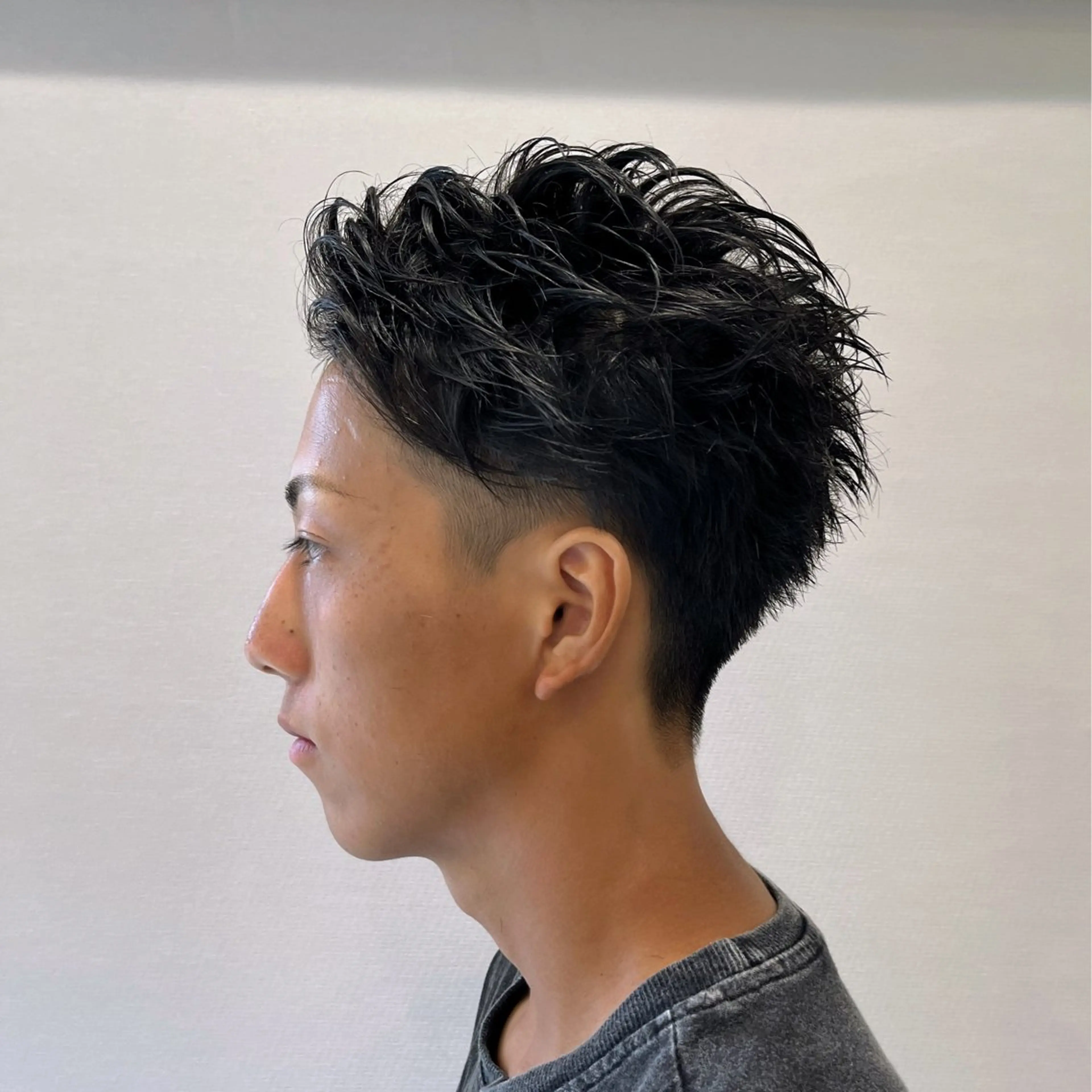 パーマ メンズ スパイキーショート 押上/ショート・ボブ /パーマ/山口卓朗のヘアスタイル