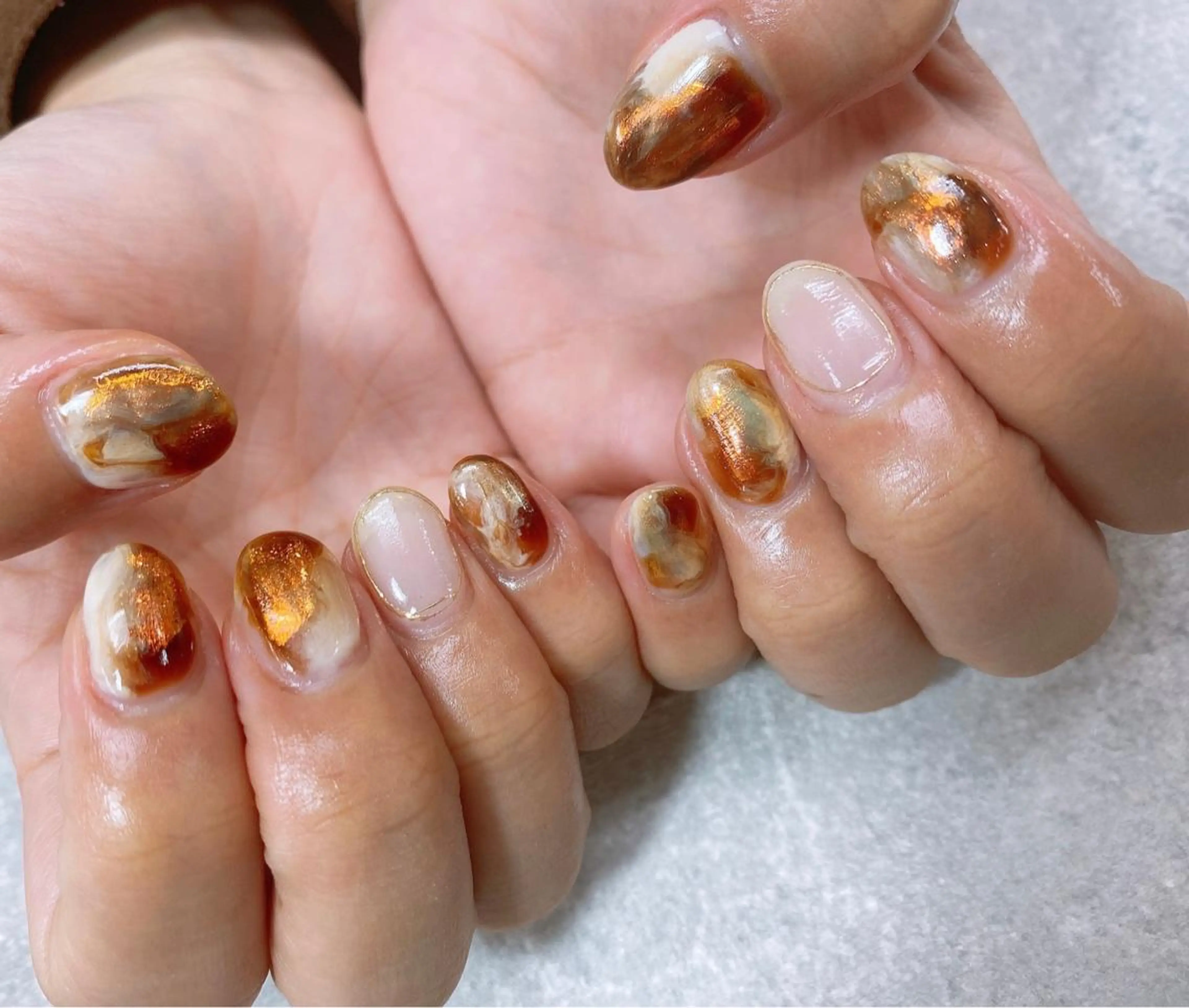 ネイル ニュアンスネイル ハンドネイル ハンドケア FASTNAIL PLUS 新宿店のネイルデザイン