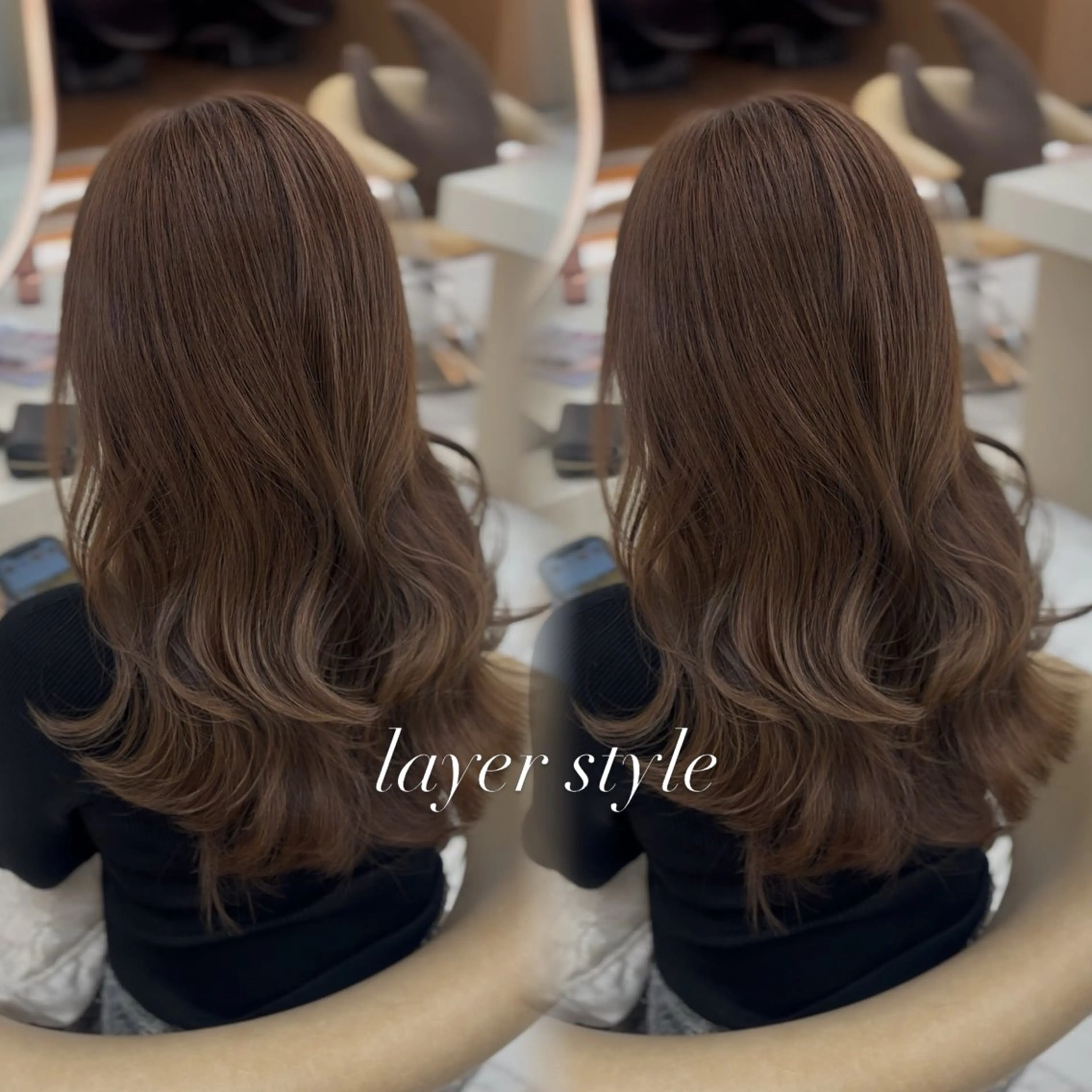 ロング カット ヘアカラー トリートメント ブリーチなし透明感 カラー/松沢州途のヘアスタイル