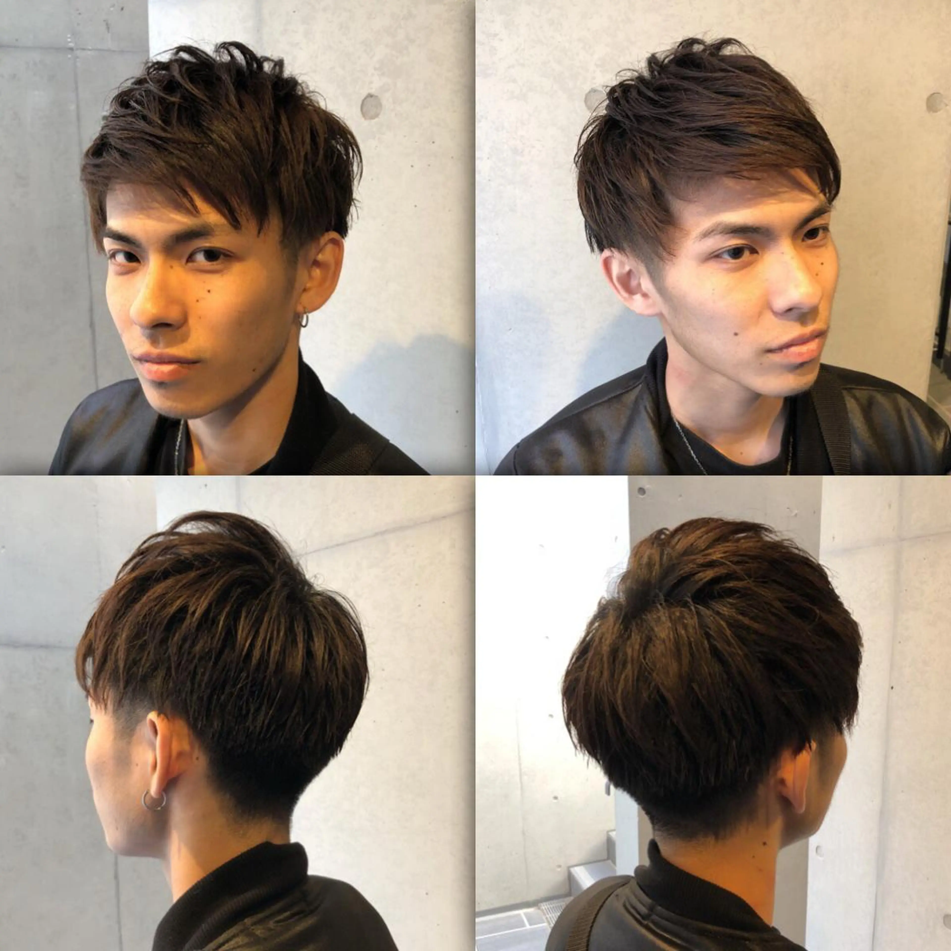 ショート メンズ ショートヘア カット ヘアカラー ブリーチ縮毛矯正/ デサキ ショウヘイのヘアスタイル