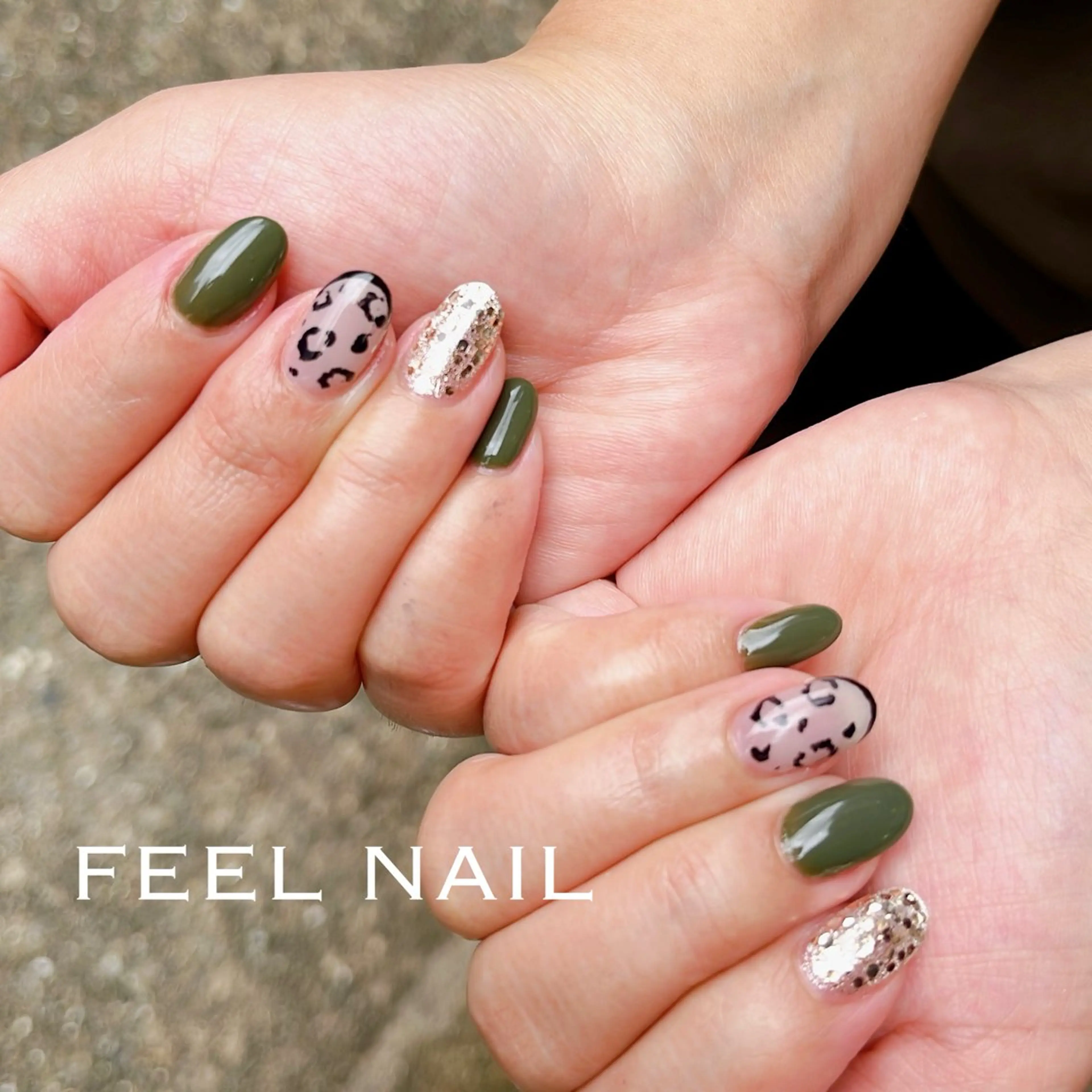 ネイル アニマル柄 秋好 悠のネイルデザイン