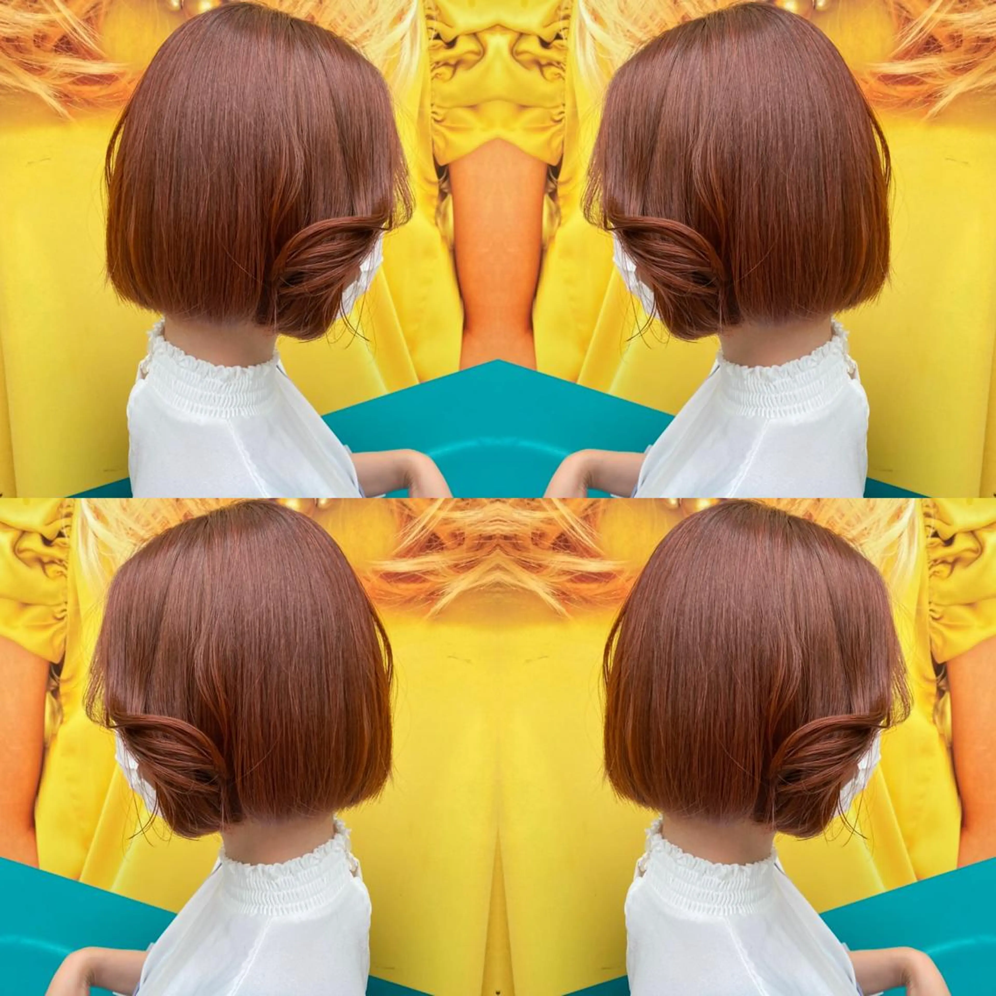 ミディアム カット ヘアカラー 髪質改善カラー/店長 宮内秀峰のヘアスタイル