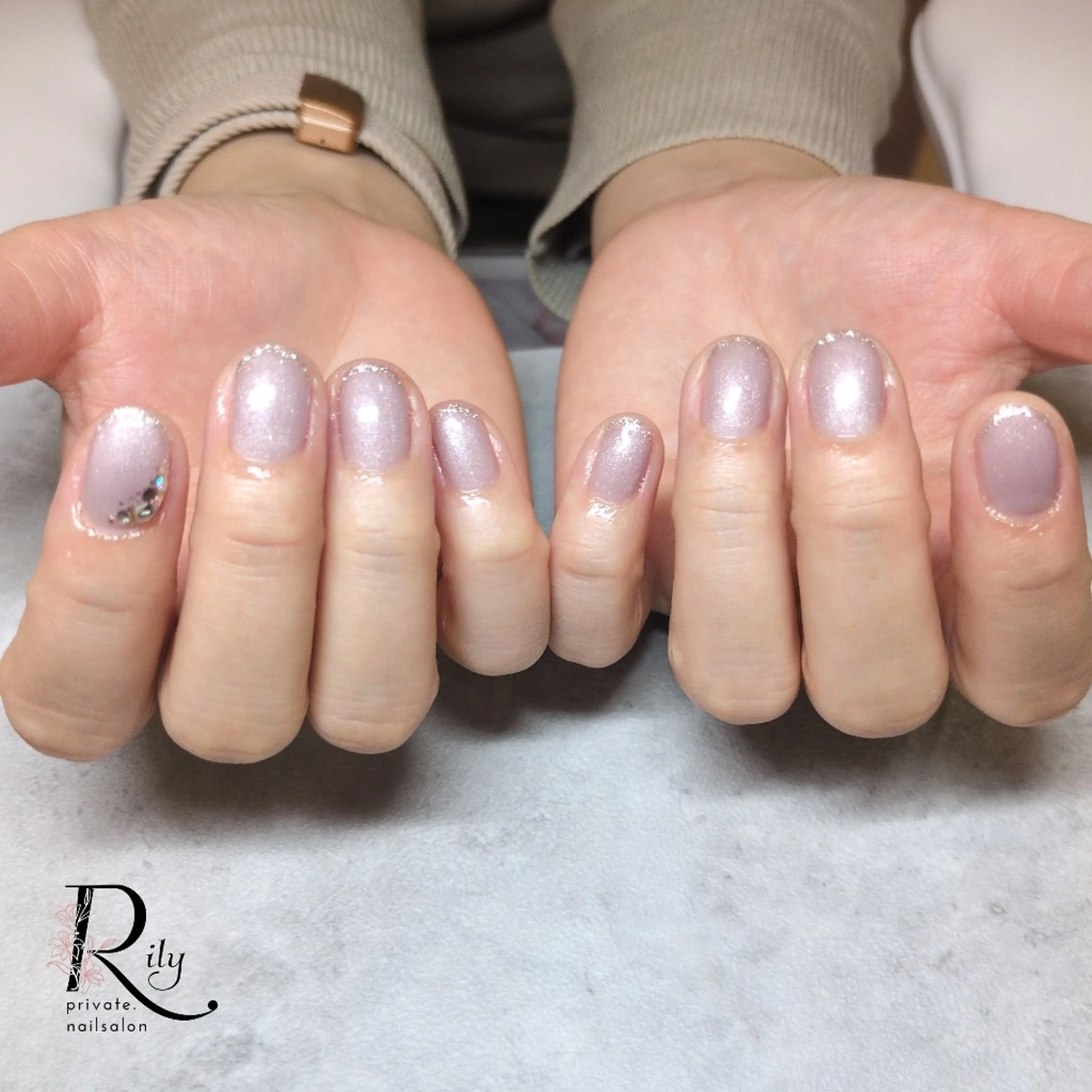 ネイル アートネイル ワンカラーネイル nailsalon Rilyのネイルデザイン