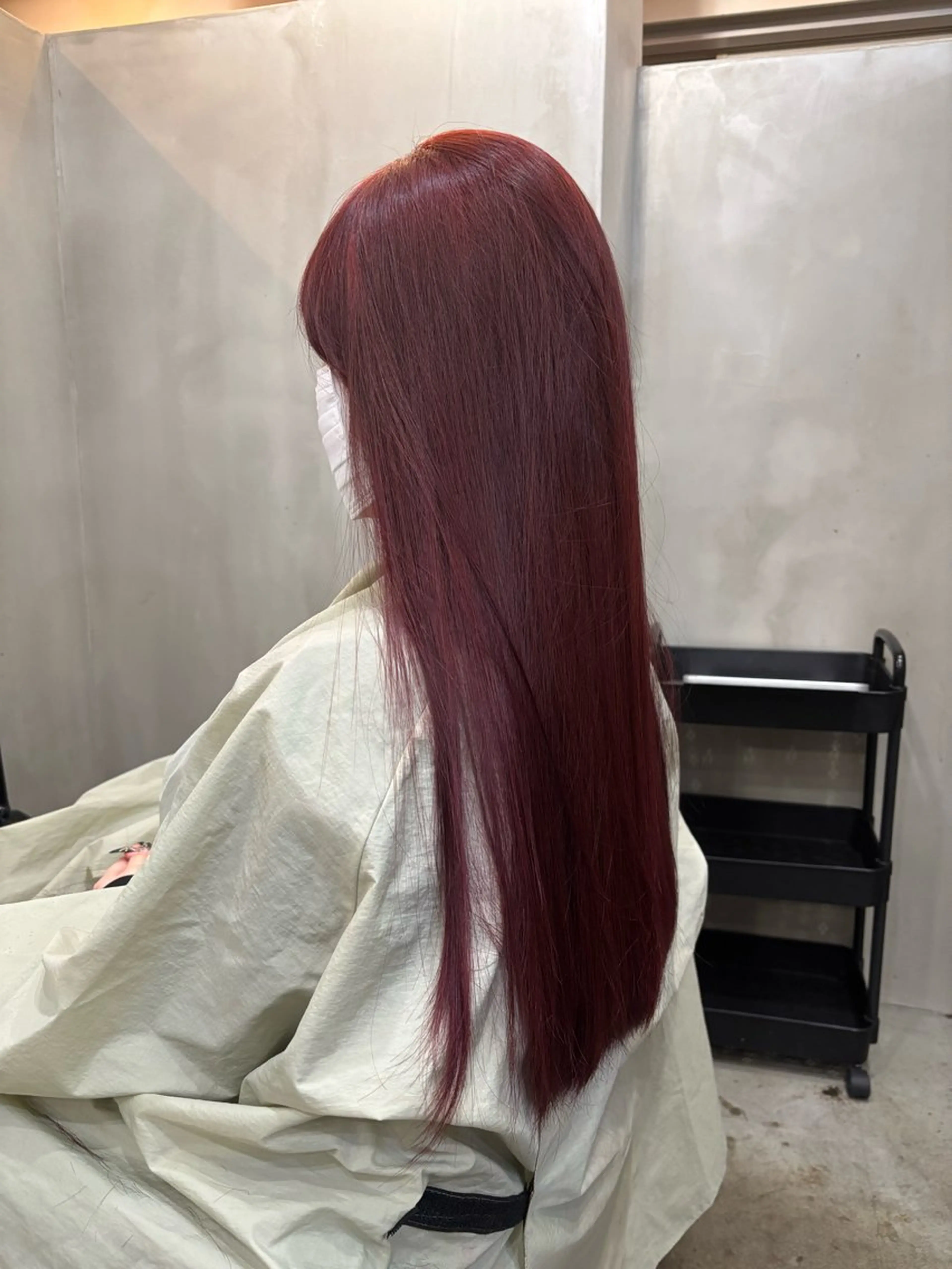 ロング カラー ボルドーカラー ヘアカラー VOYAGE所属・中園 康のヘアスタイル