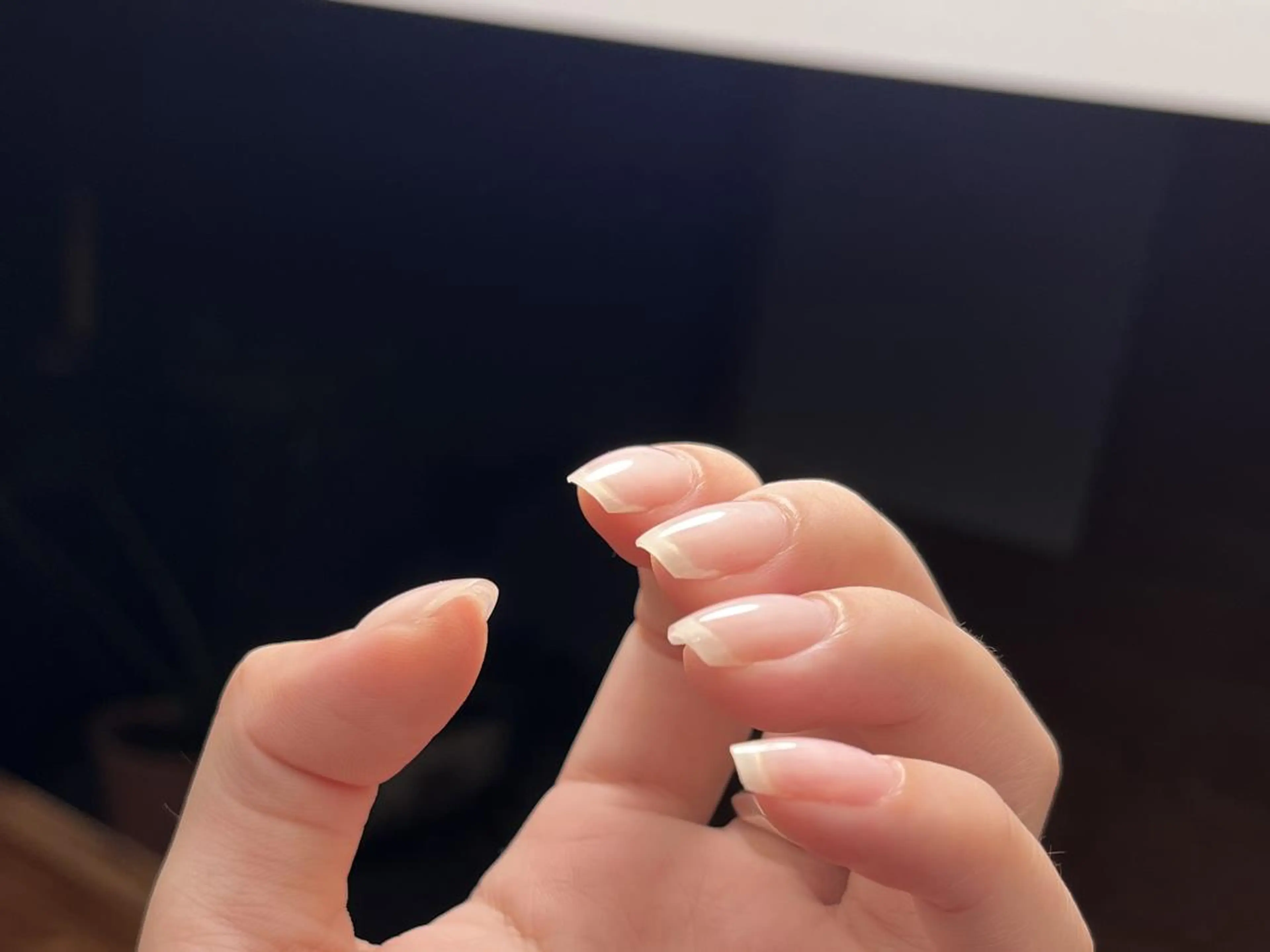 ネイル クリアネイル シンプルネイル ハンドネイル ハンドケア ToliyDeliy Nail Salonのネイルデザイン