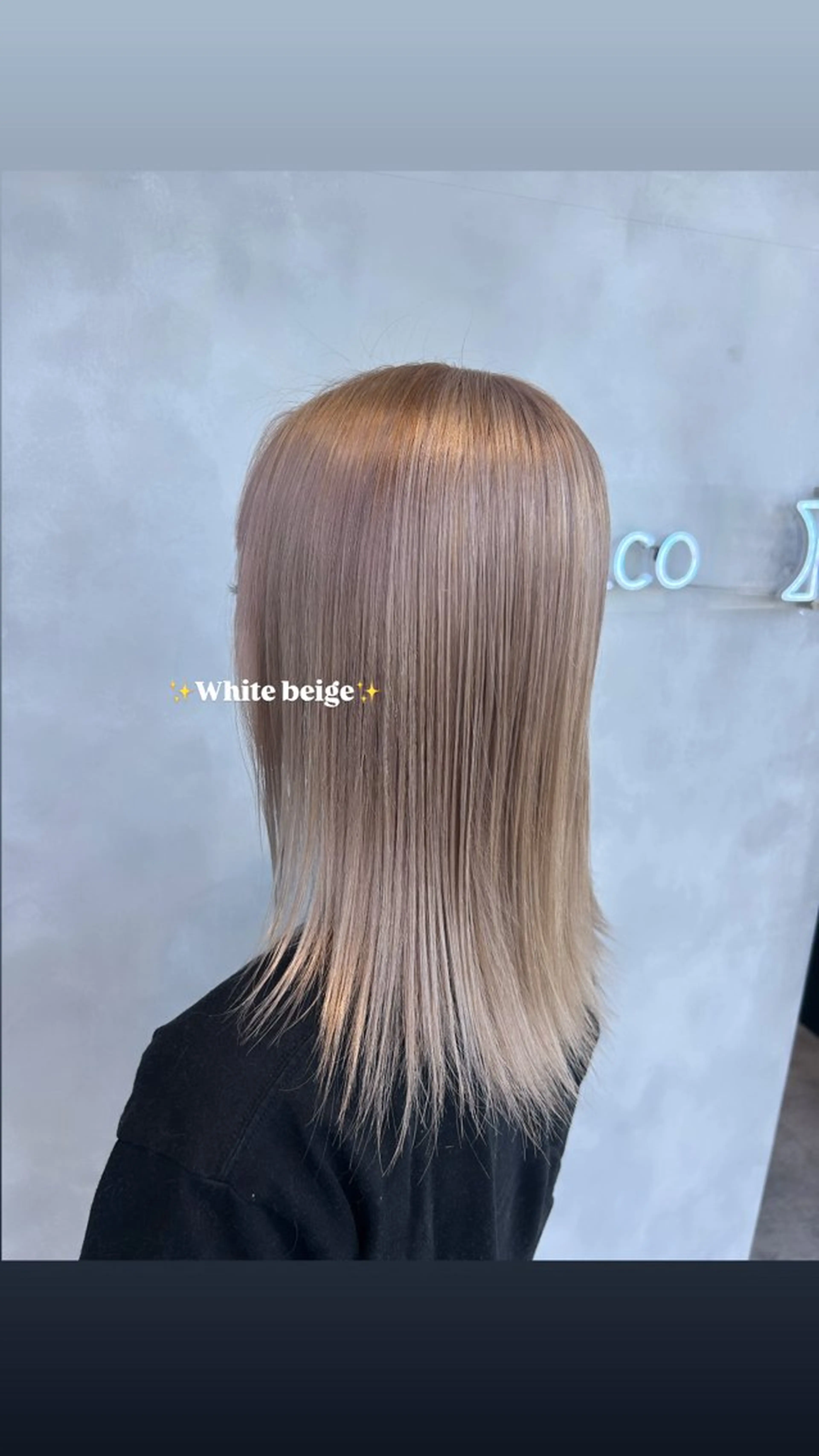 セミロング カラー ヘアカラー 茅ヶ崎/ハイトーン/ Ramuのヘアスタイル