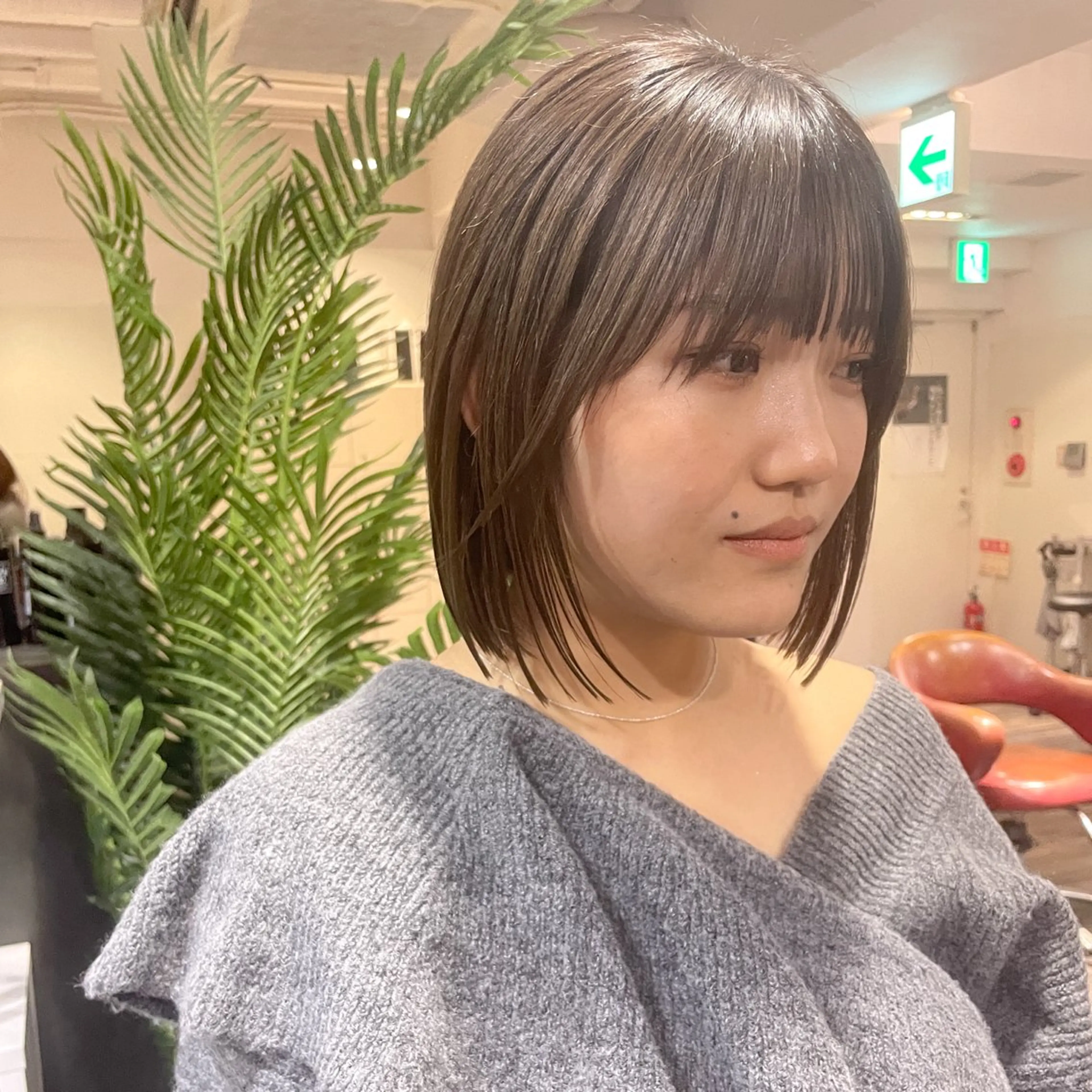 ミディアム カラー ボブ カット ヘアカラー 似合わせヘア🤍 面田法子のヘアスタイル