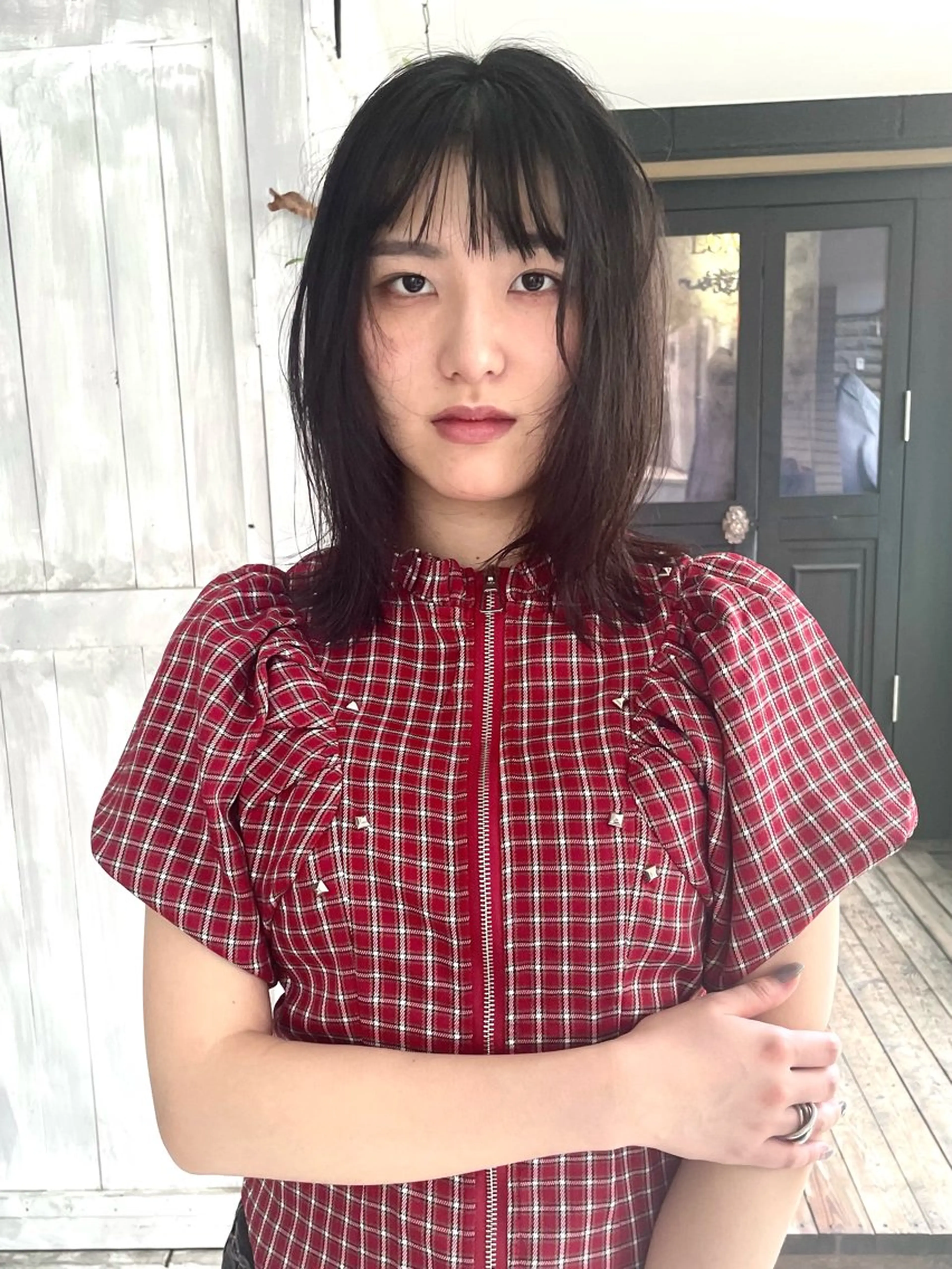 ミディアム 塩谷 雪花のヘアスタイル