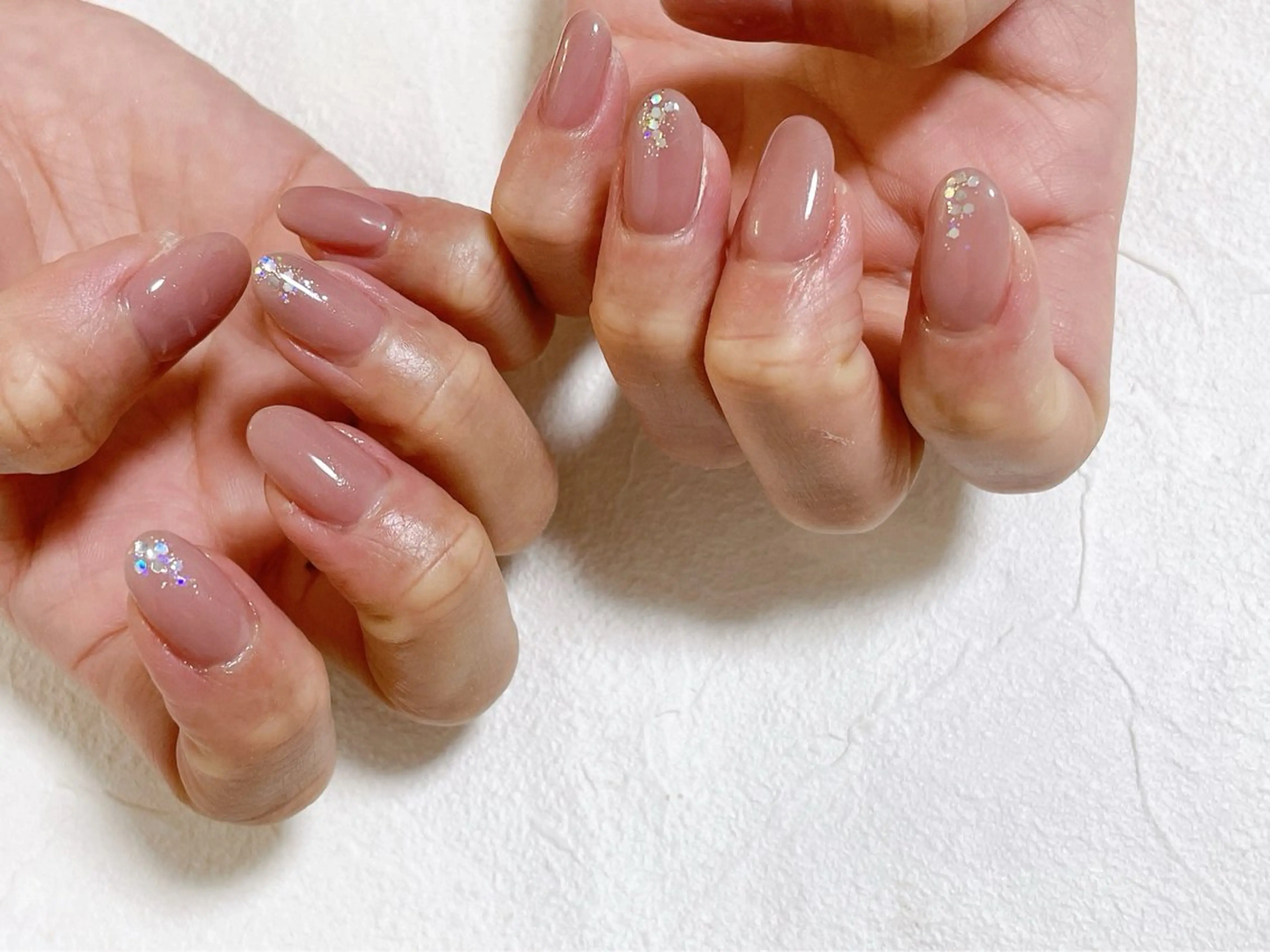 ネイル オーロラネイル フットネイル フレンチネイル ジェルネイル 韓国ネイル ハンドネイル kiki nail たまプラーザのネイルデザイン