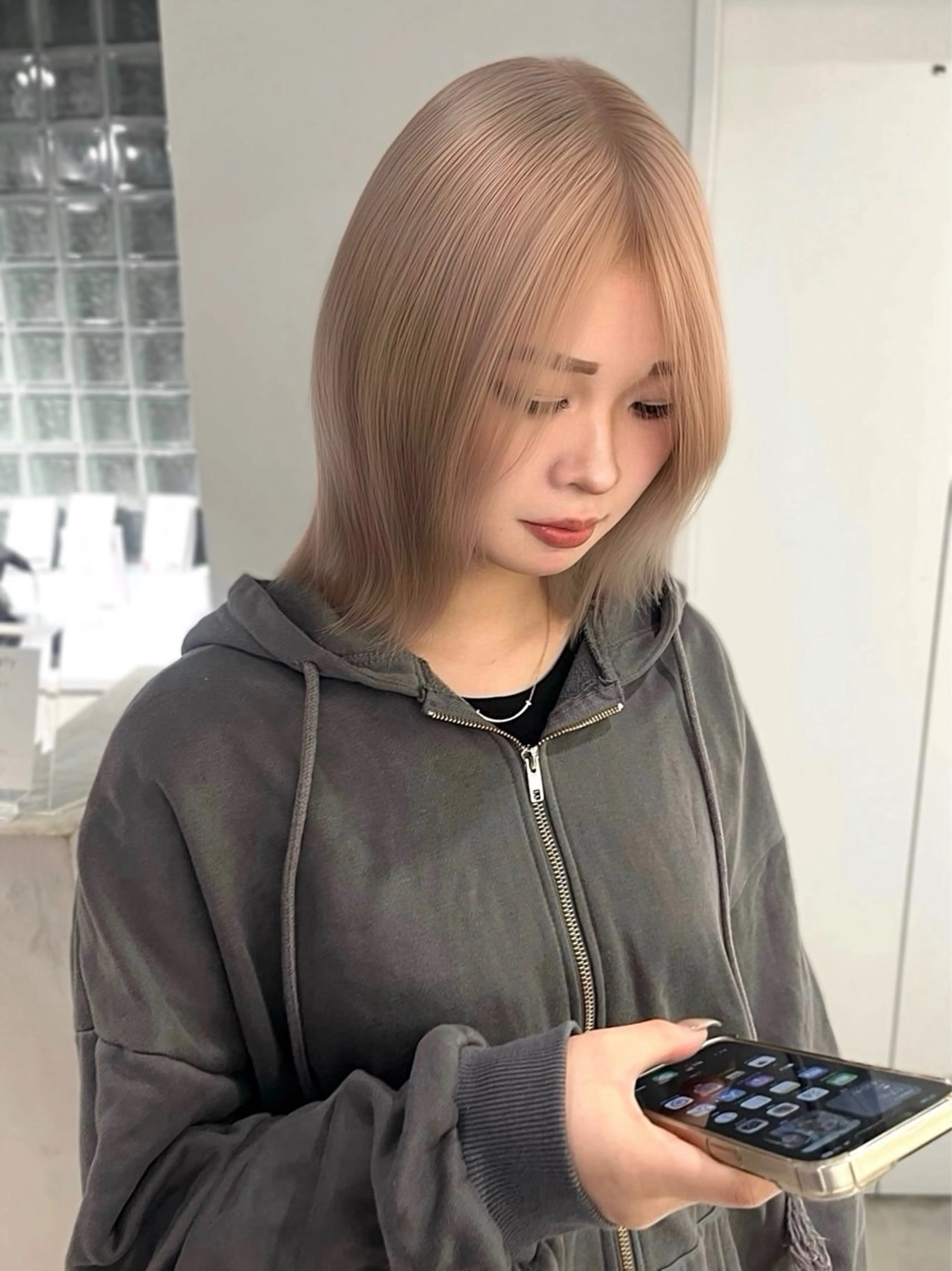 ミディアム ヘアカラー LINDO TOKYO所属・ミルクティー /asumi♡のヘアスタイル