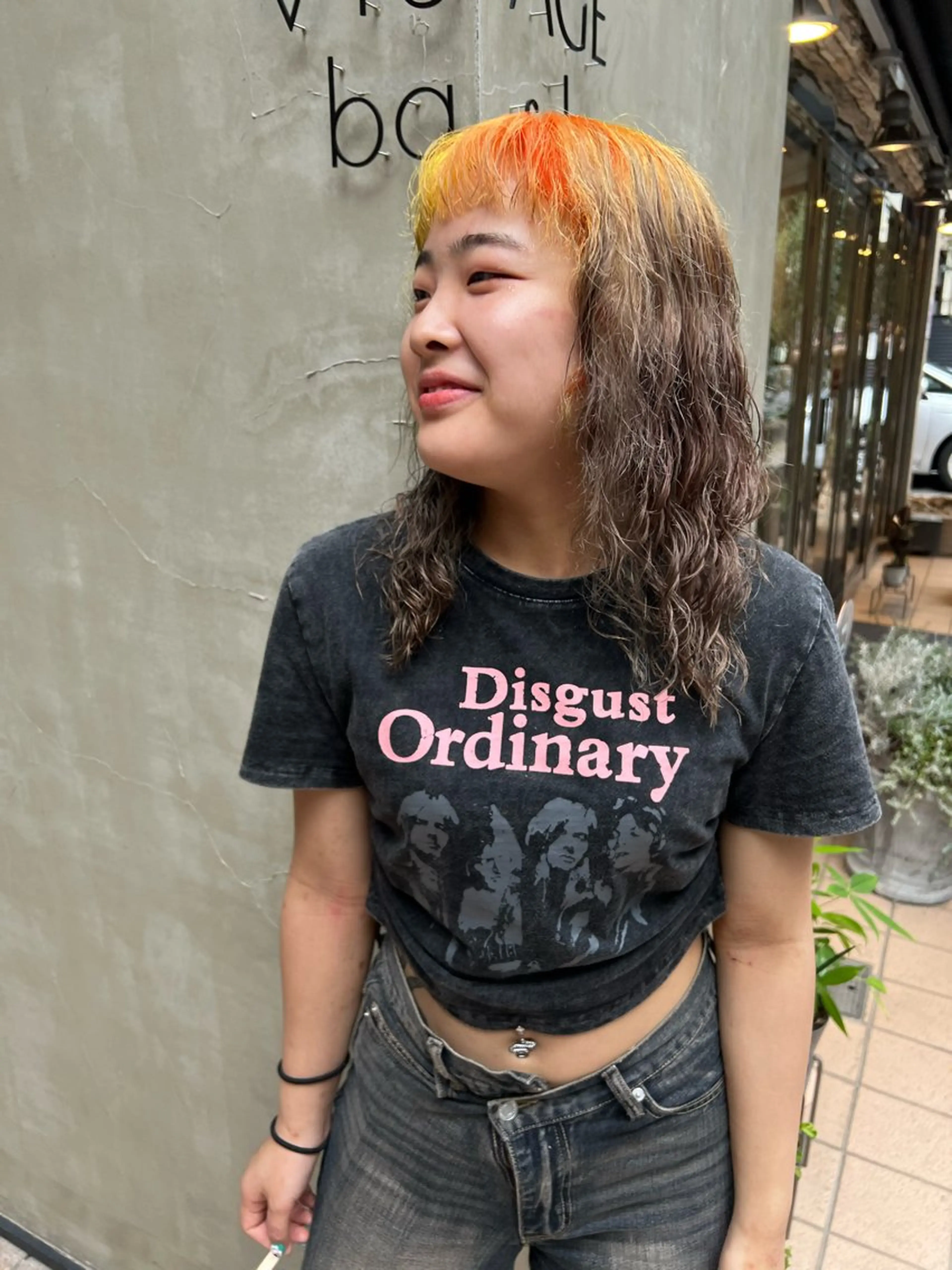 ミディアム カラー オレンジ イエローカラー ヘアカラー トリートメント いぐちしょうた🫧 VISAGEbaskのヘアスタイル