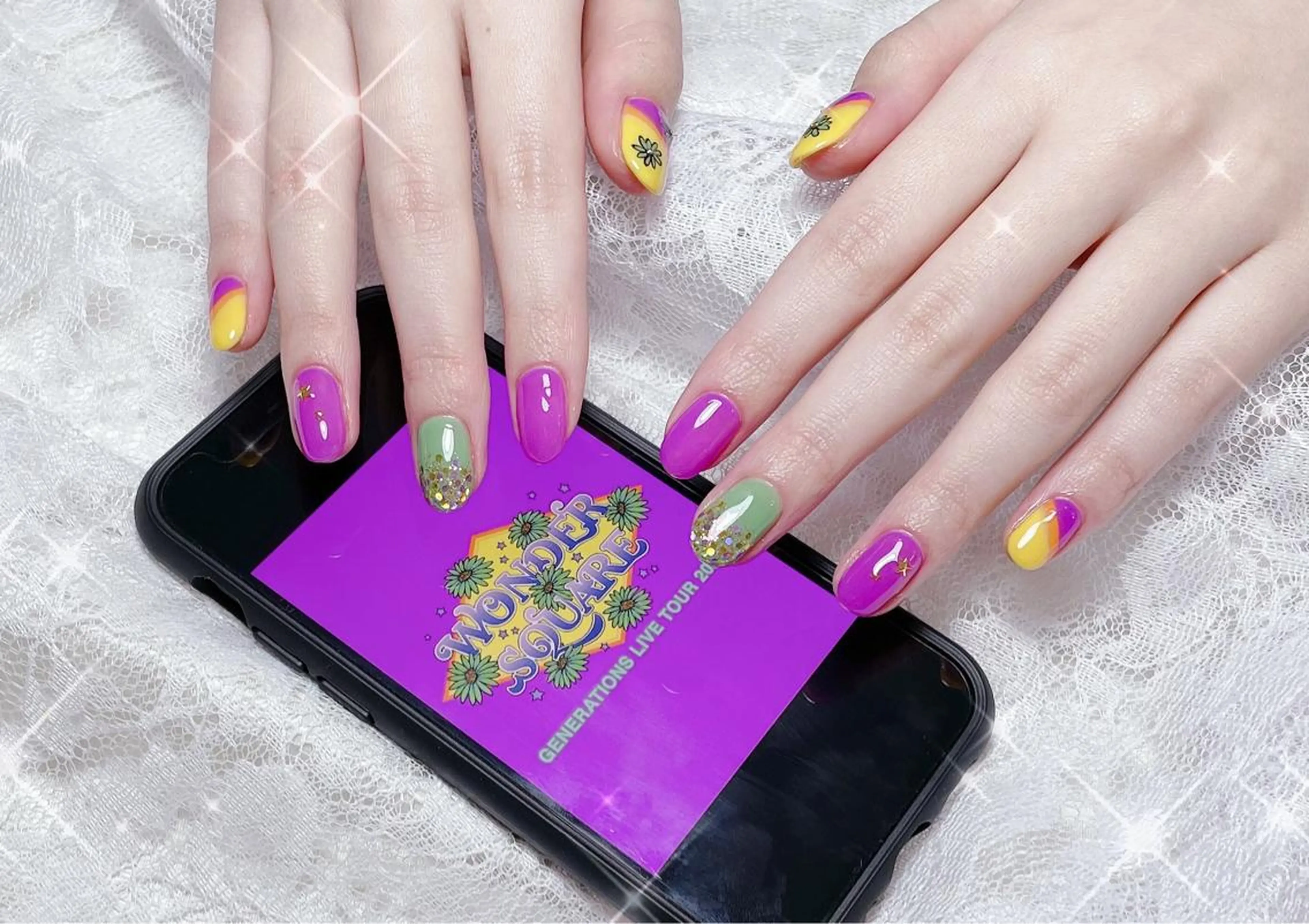 ネイル アートネイル ハンドネイル FLARE NAIL フレアネイルのネイルデザイン