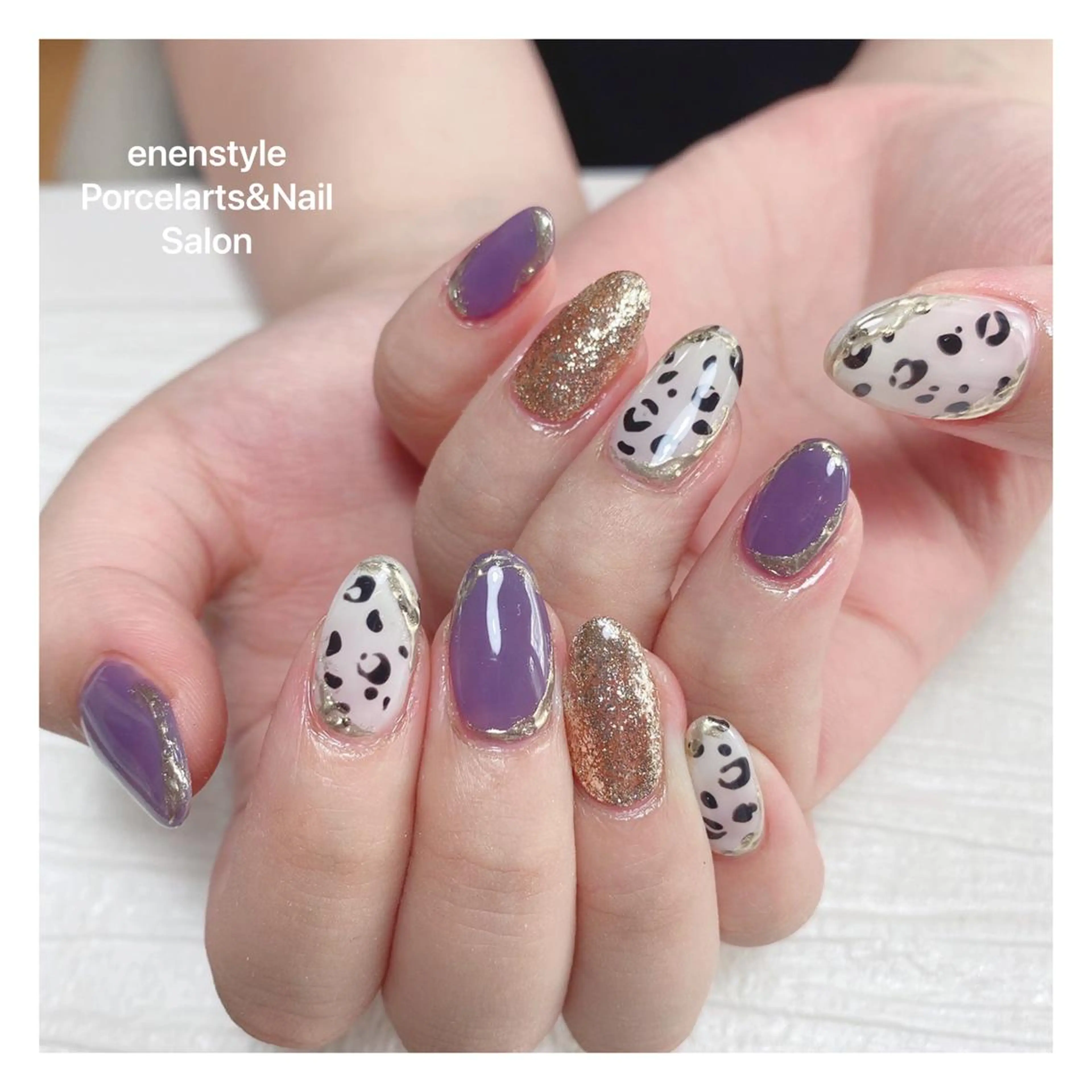 ミディアム ネイル ハンドネイル 👑enen style👑のネイルデザイン