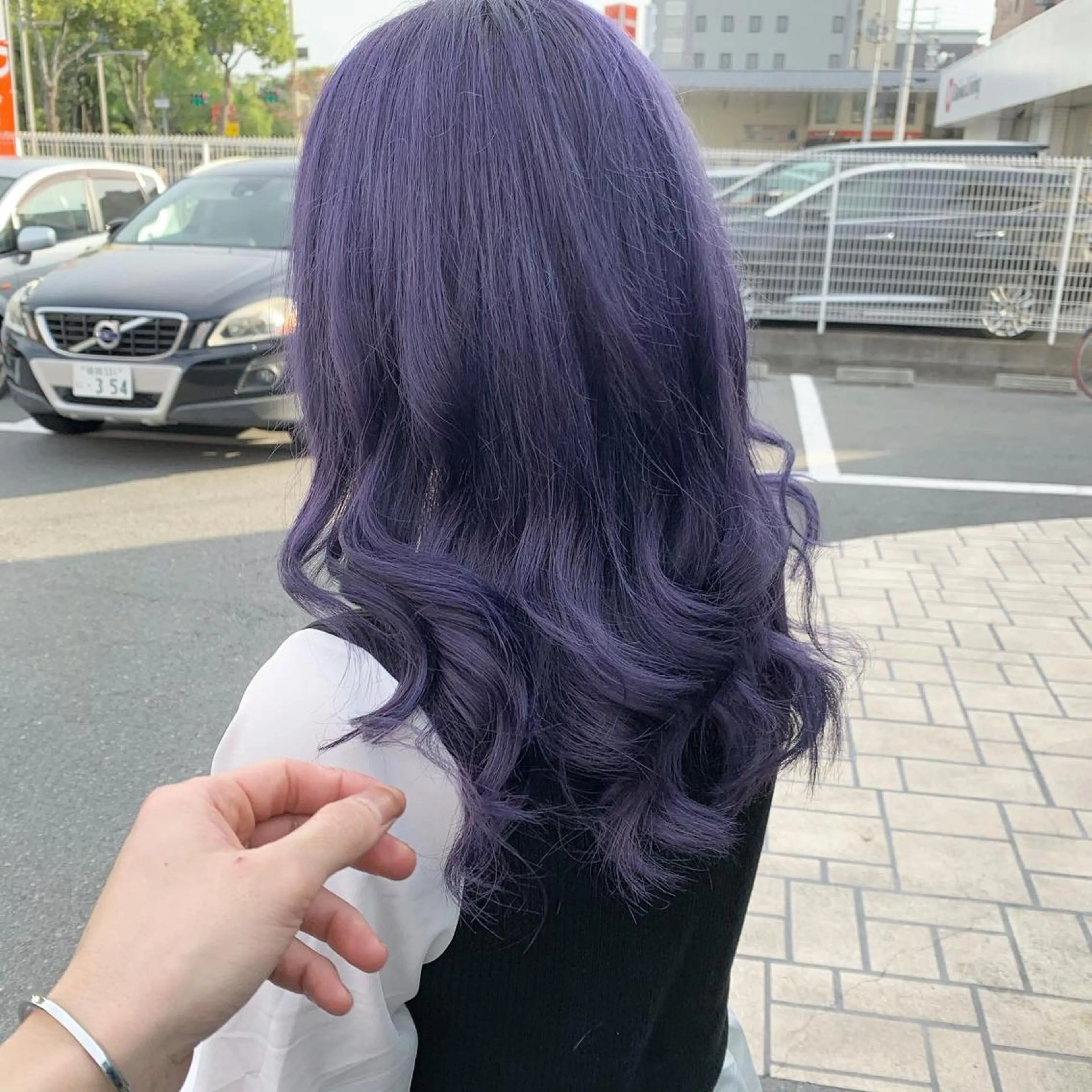 セミロング アッシュ ヘアカラー actanoid etto所属・佐藤 香太のヘアスタイル