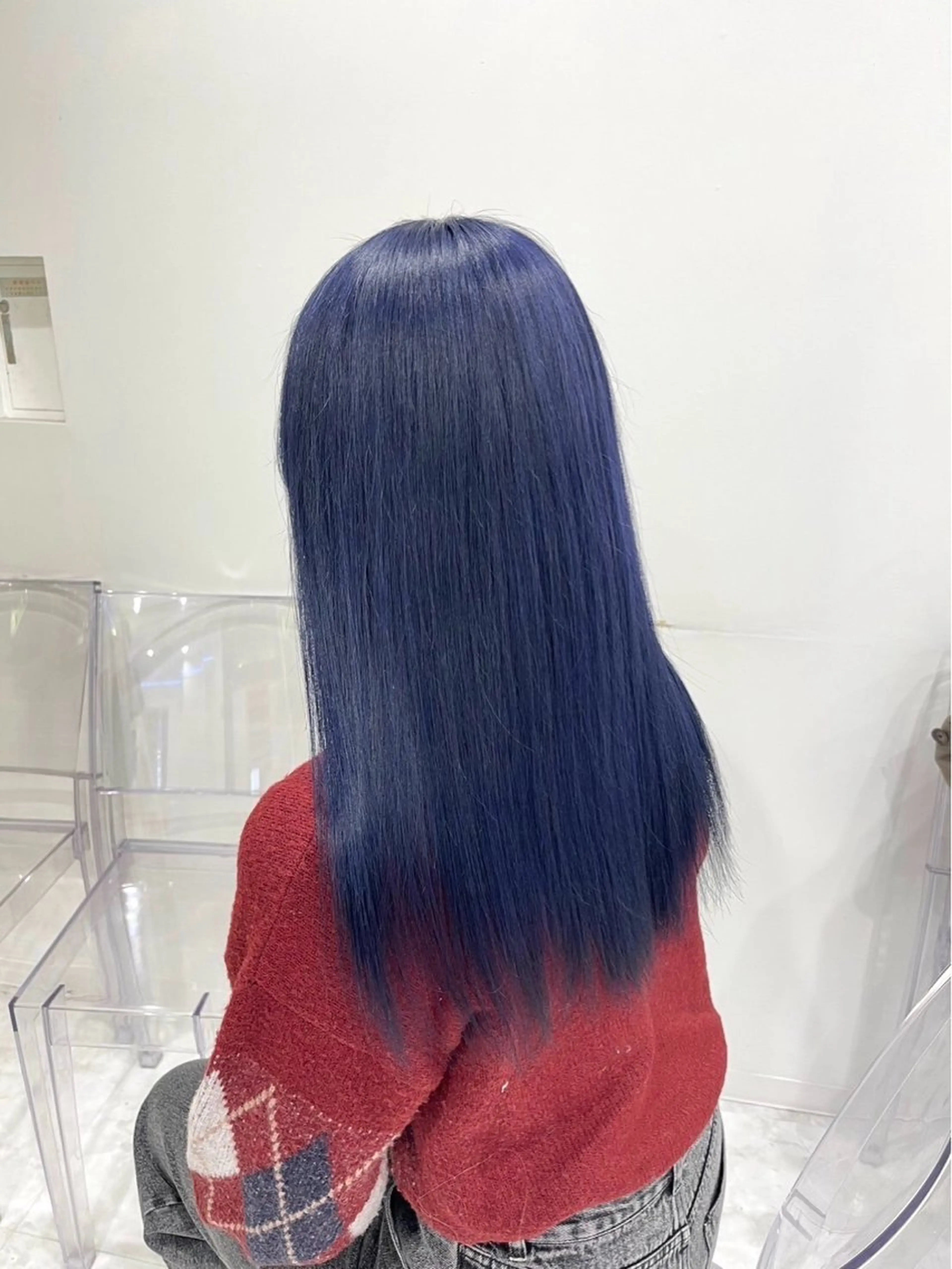 ロング カラー ブリーチなし透明感 ×縮毛矯正🤍ユウのヘアスタイル