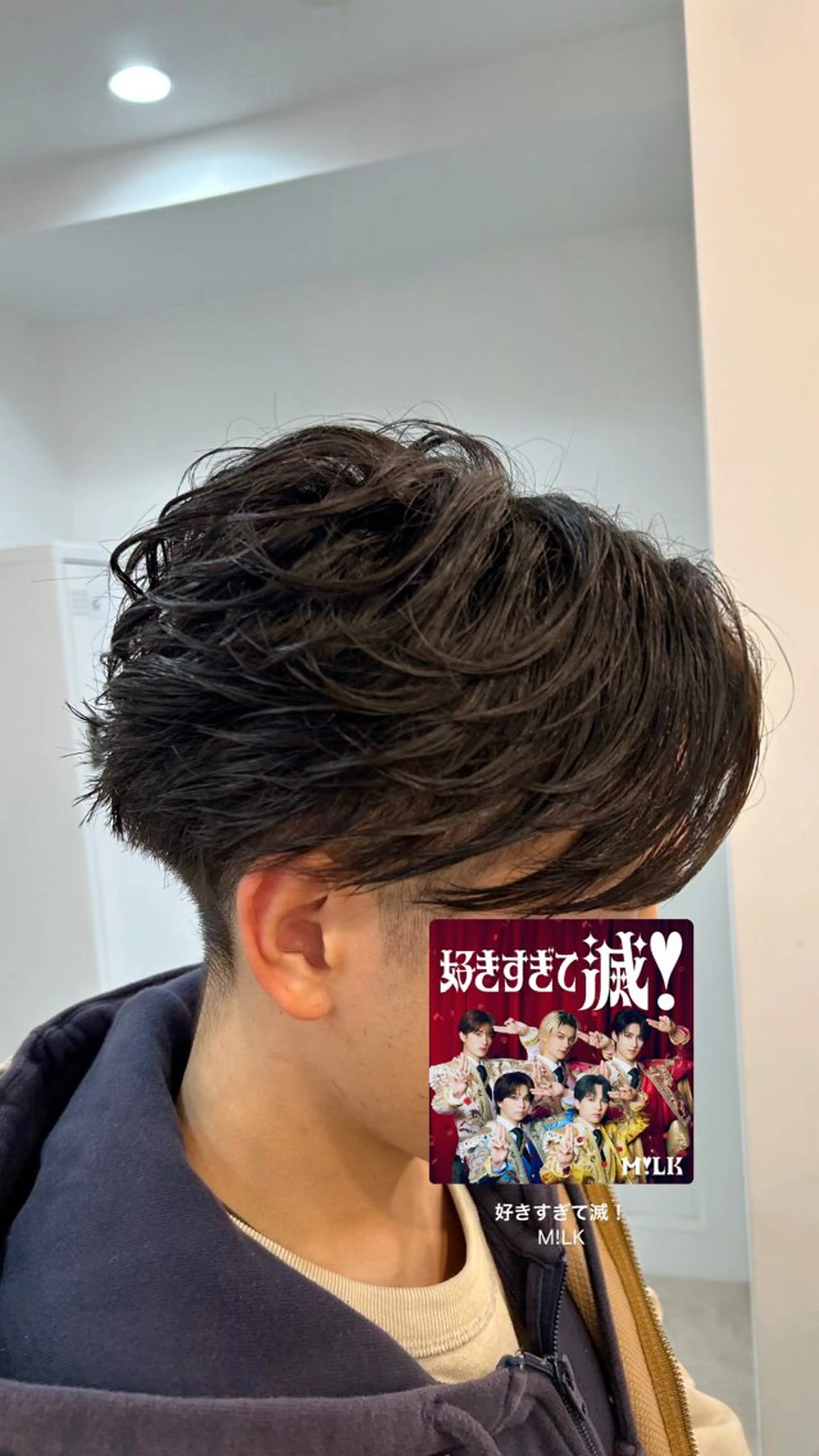 パーマ メンズ フェザーパーマ メンズパーマ カット パーマ メンズ／韓国レイヤー 石田晶人のヘアスタイル