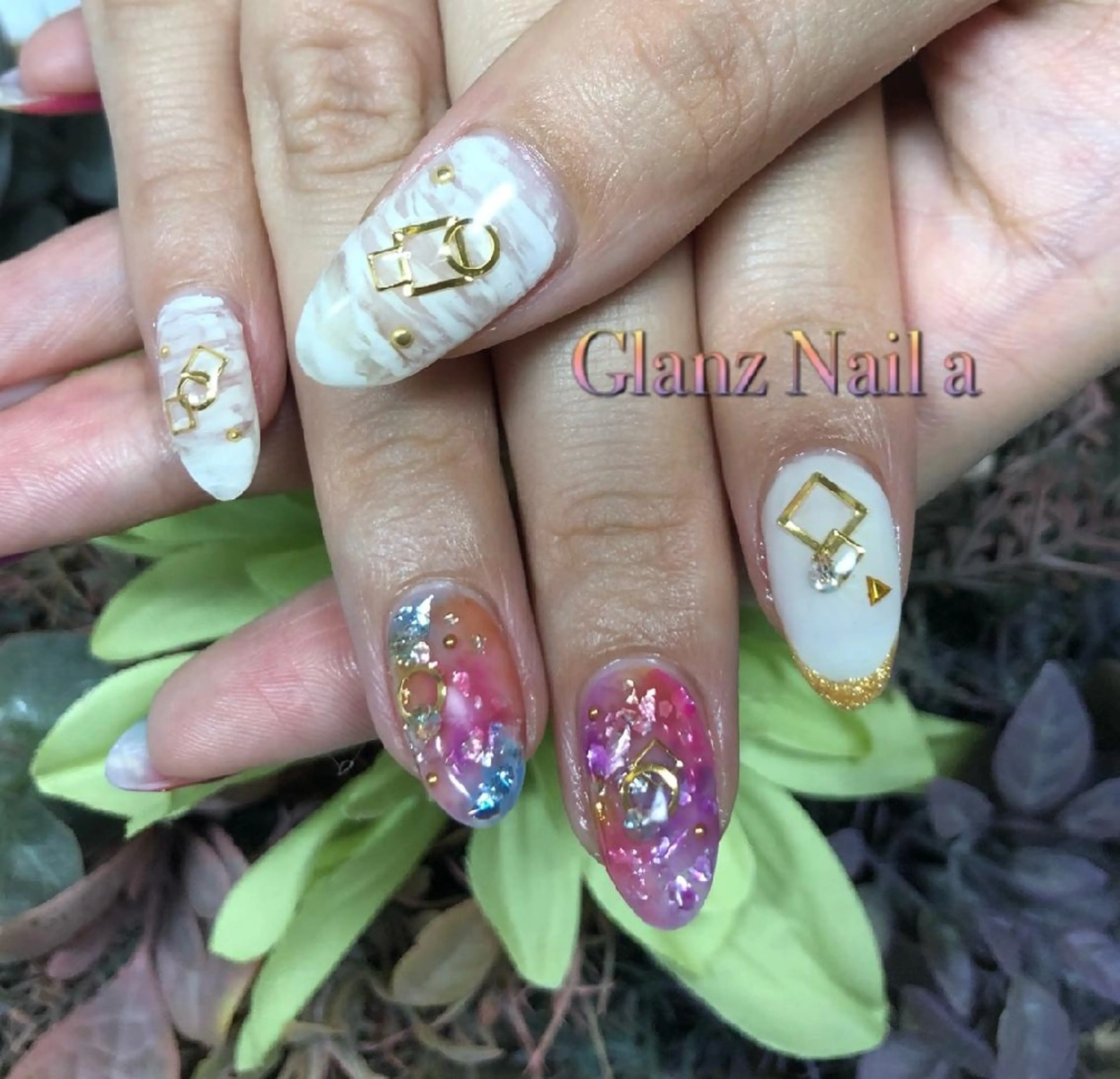 ネイル 夏ネイル Glanz  Nail aのネイルデザイン