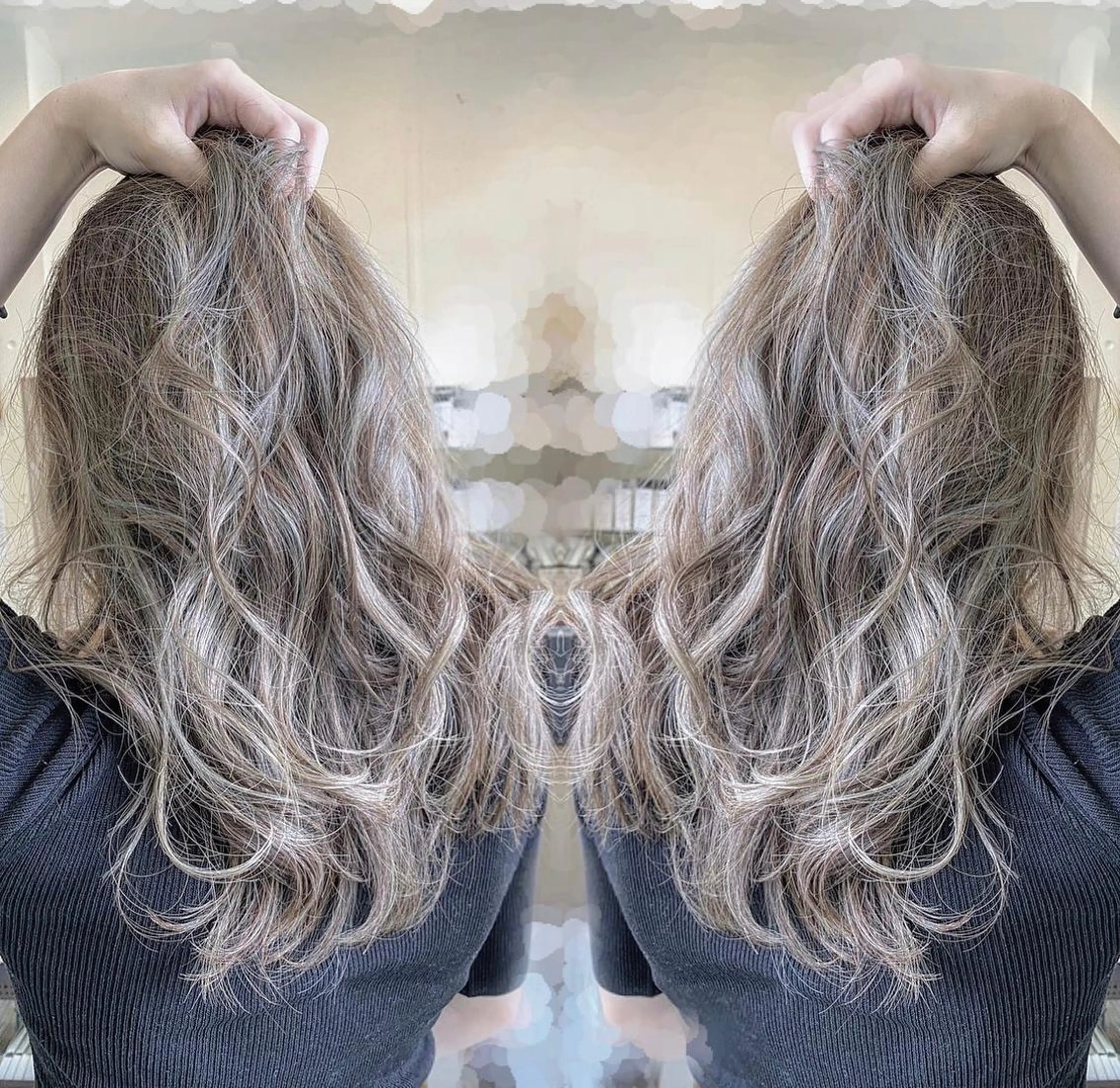 セミロング ハイライト Designer EGGのマツエク・マツパデザイン